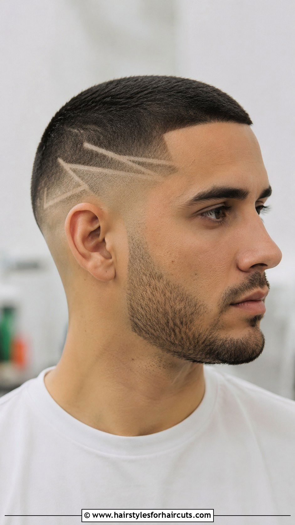 Buzz Cut With Design - 25 pomade haircuts - 25 pomade haircuts