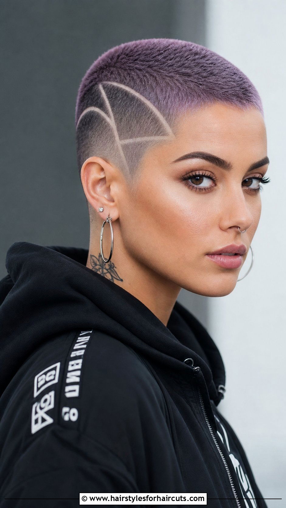 Buzz Cut With Design - 25 short hairstyles black women - 25 short hairstyles black women