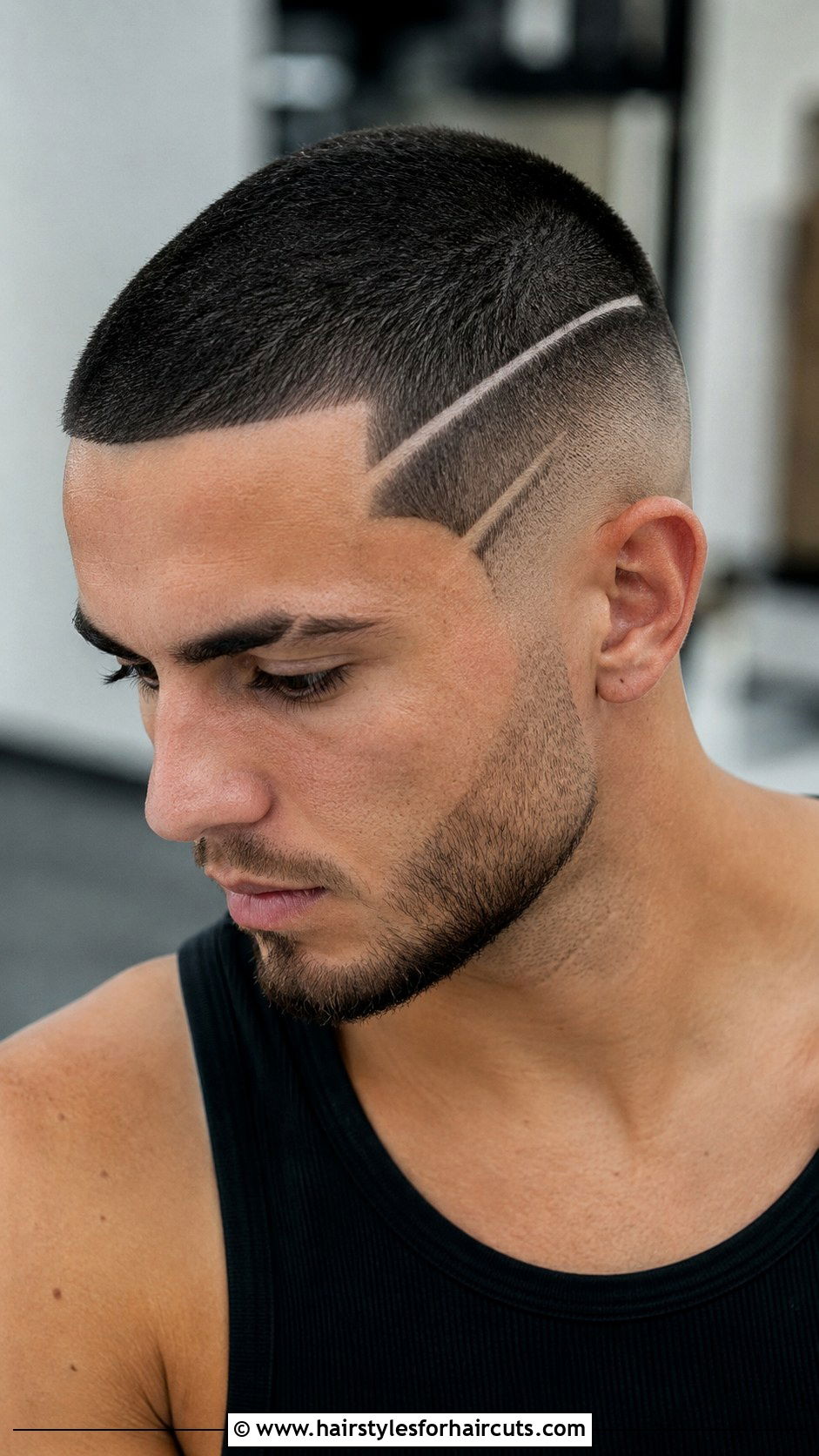 Buzz Cut With Design - 25 wax hairstyles - 25 wax hairstyles