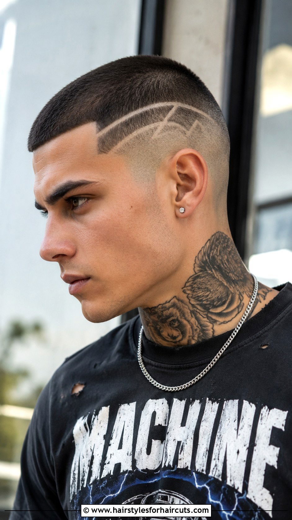 Buzz Cut With Design - 25 buzzer haircuts - 25 buzzer haircuts