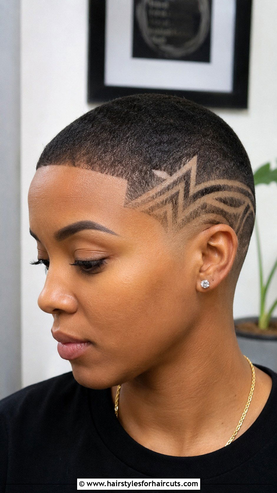 Buzz Cut With Design - 25 asian short hairstyles - 25 asian short hairstyles