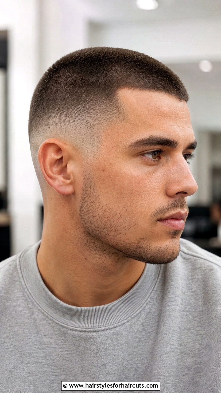 Buzz Cut With Fade - 25 dude haircuts - 25 dude haircuts