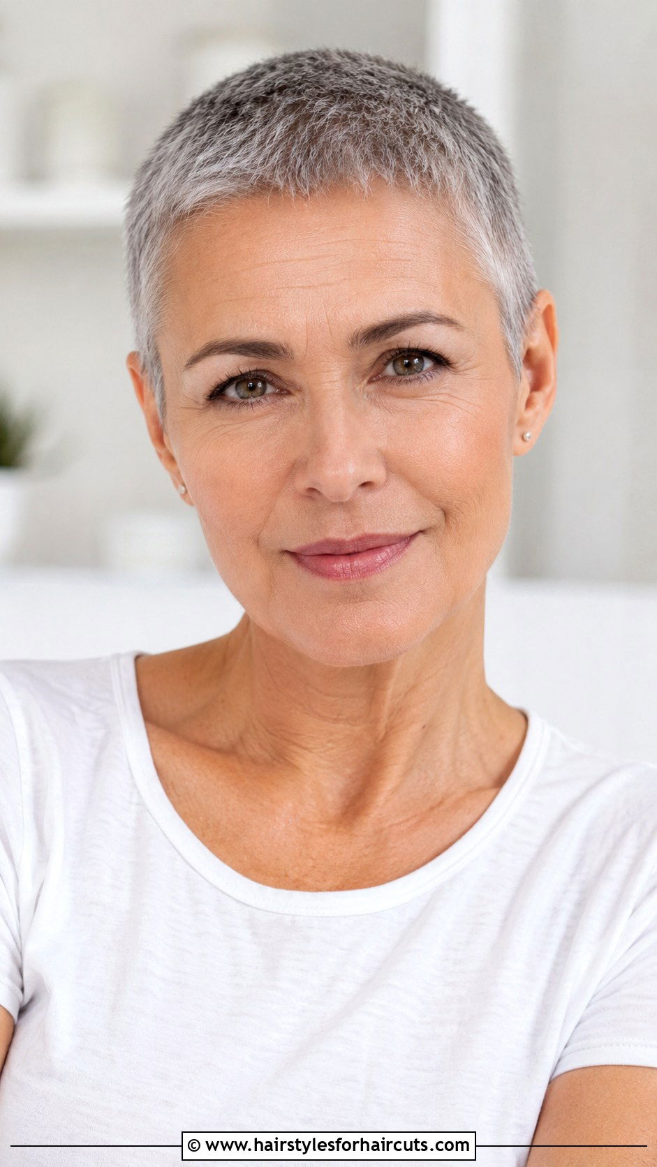 Buzz Cut With Grey - 25 black hairstyles for grey hair over 60 - 25 black hairstyles for grey hair over 60