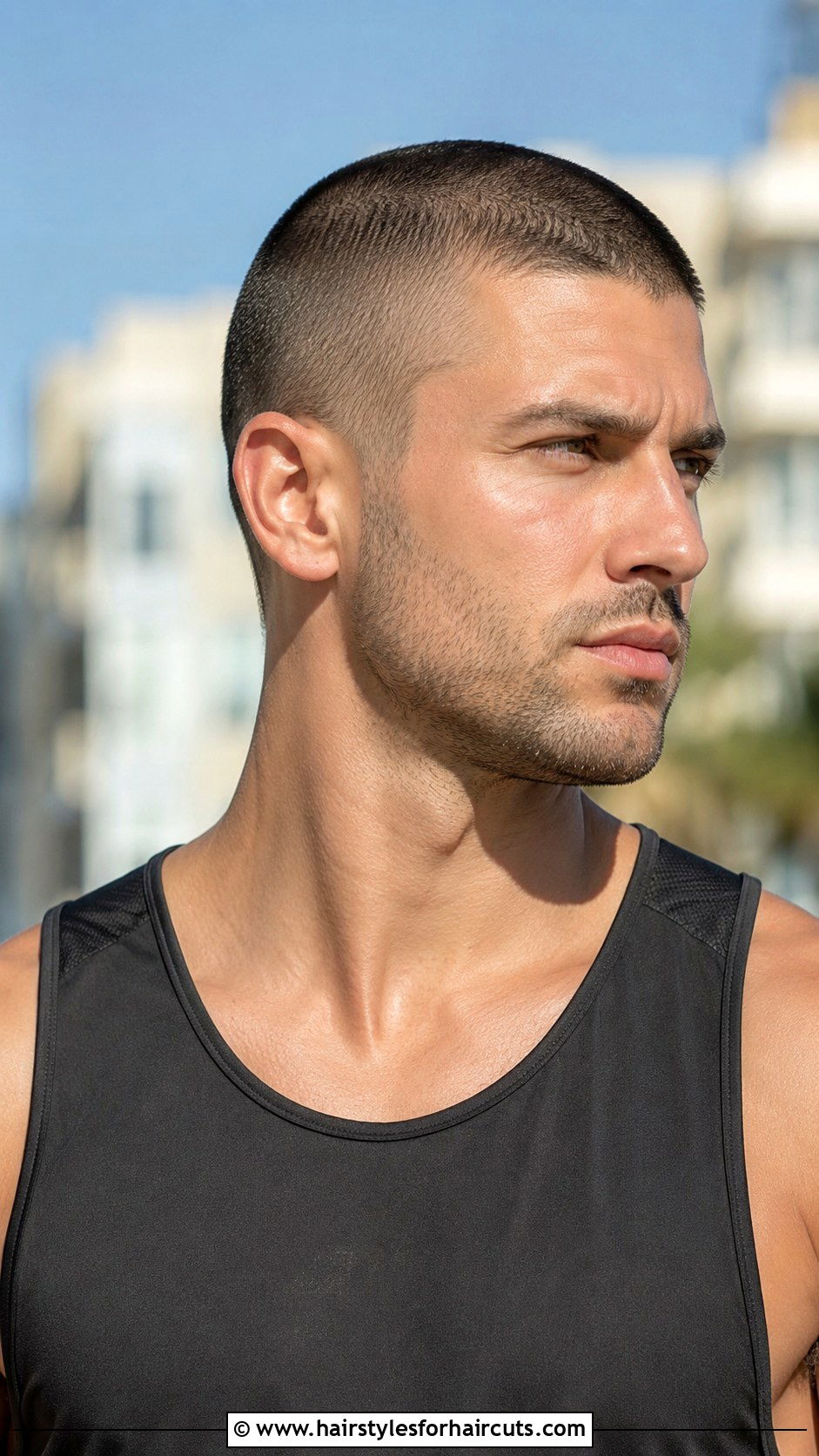 Buzz Cut With Stubble Beard - 25 haircuts and beard trim - 25 haircuts and beard trim