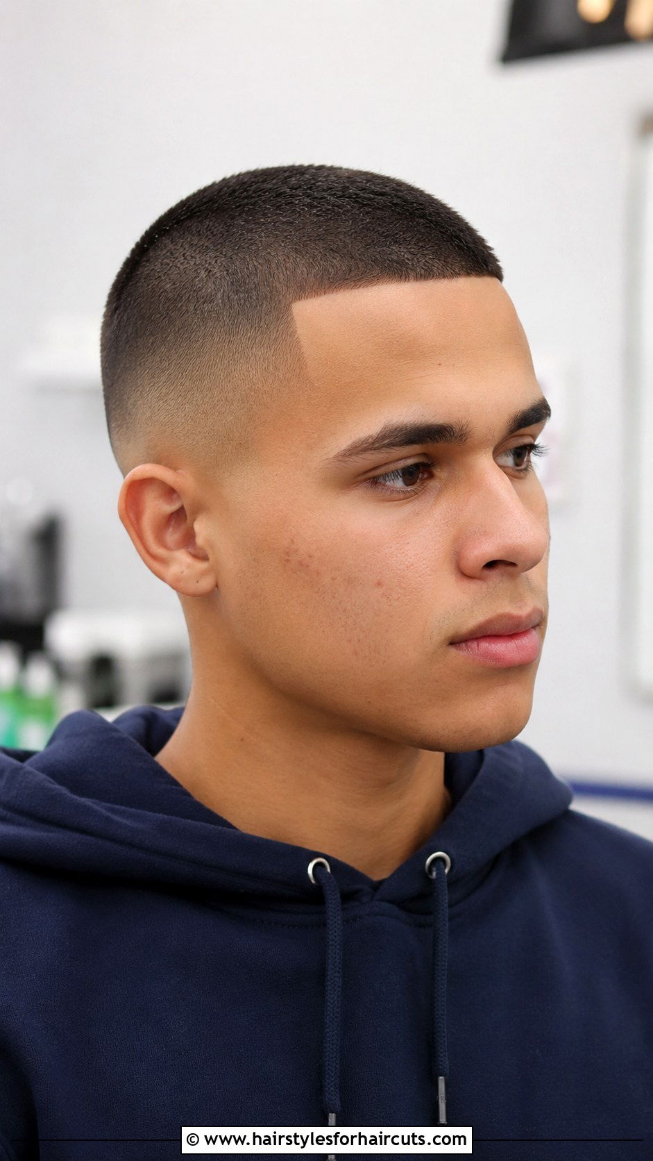 Buzz Cut with Line Up - 25 short hair soccer haircuts - 25 short hair soccer haircuts