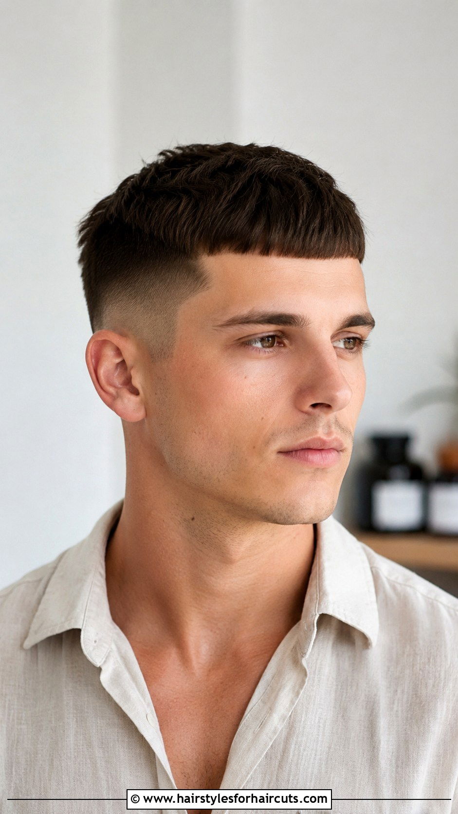 Caesar Cut Fade Haircut - 25 haircuts machine - 25 haircuts machine