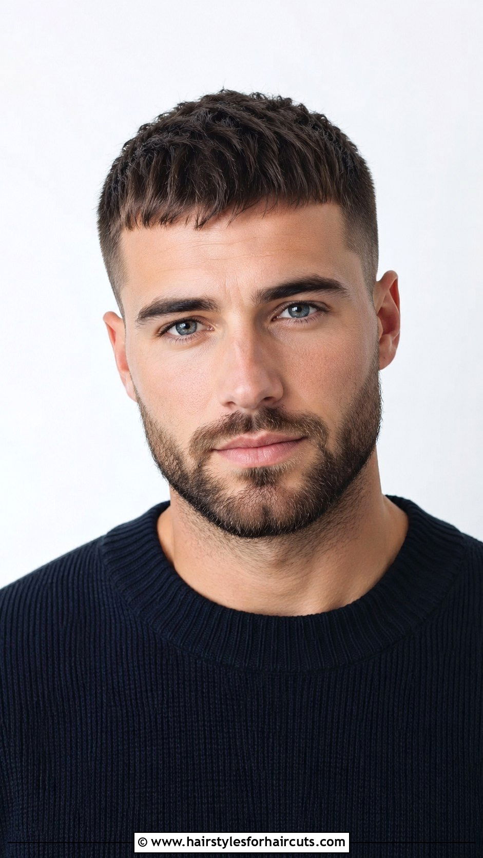 Caesar Cut With Beard - 25 bear haircuts - 25 bear haircuts