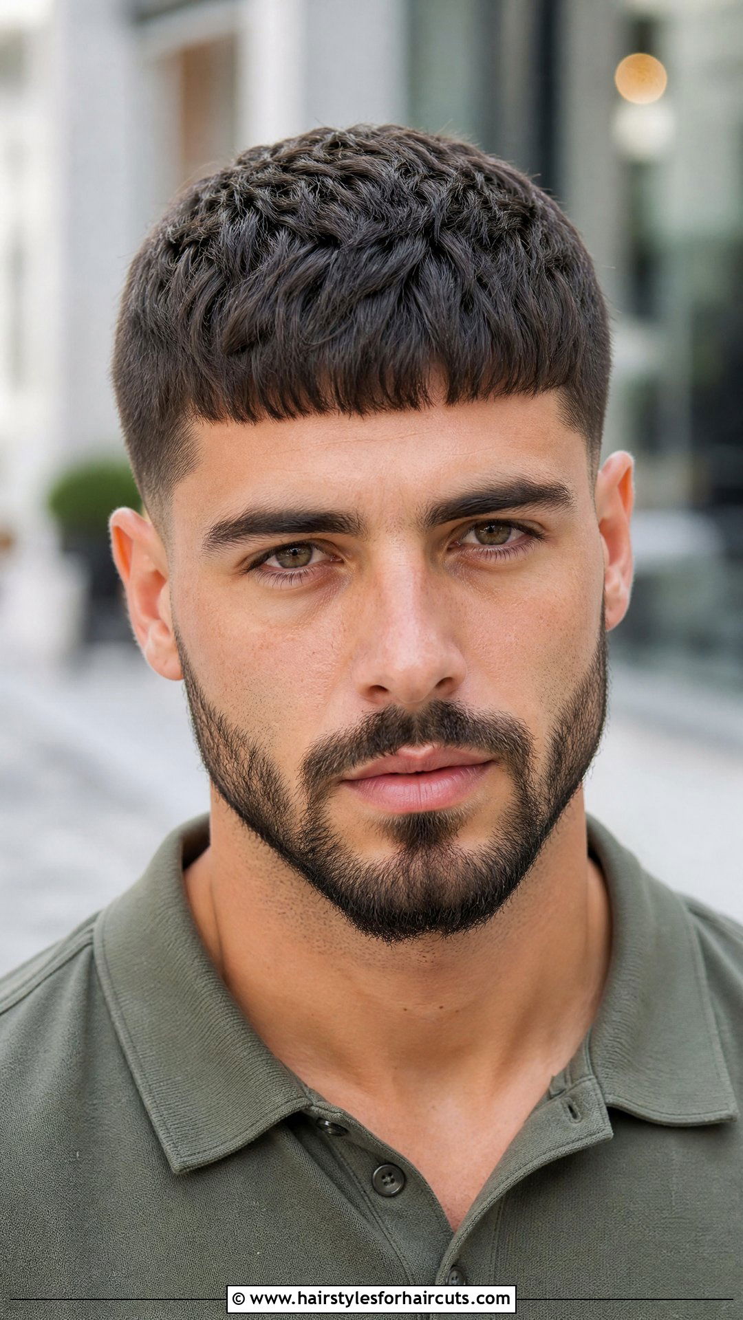 Caesar Cut With Circle Beard - 25 haircuts and beard trims - 25 haircuts and beard trims