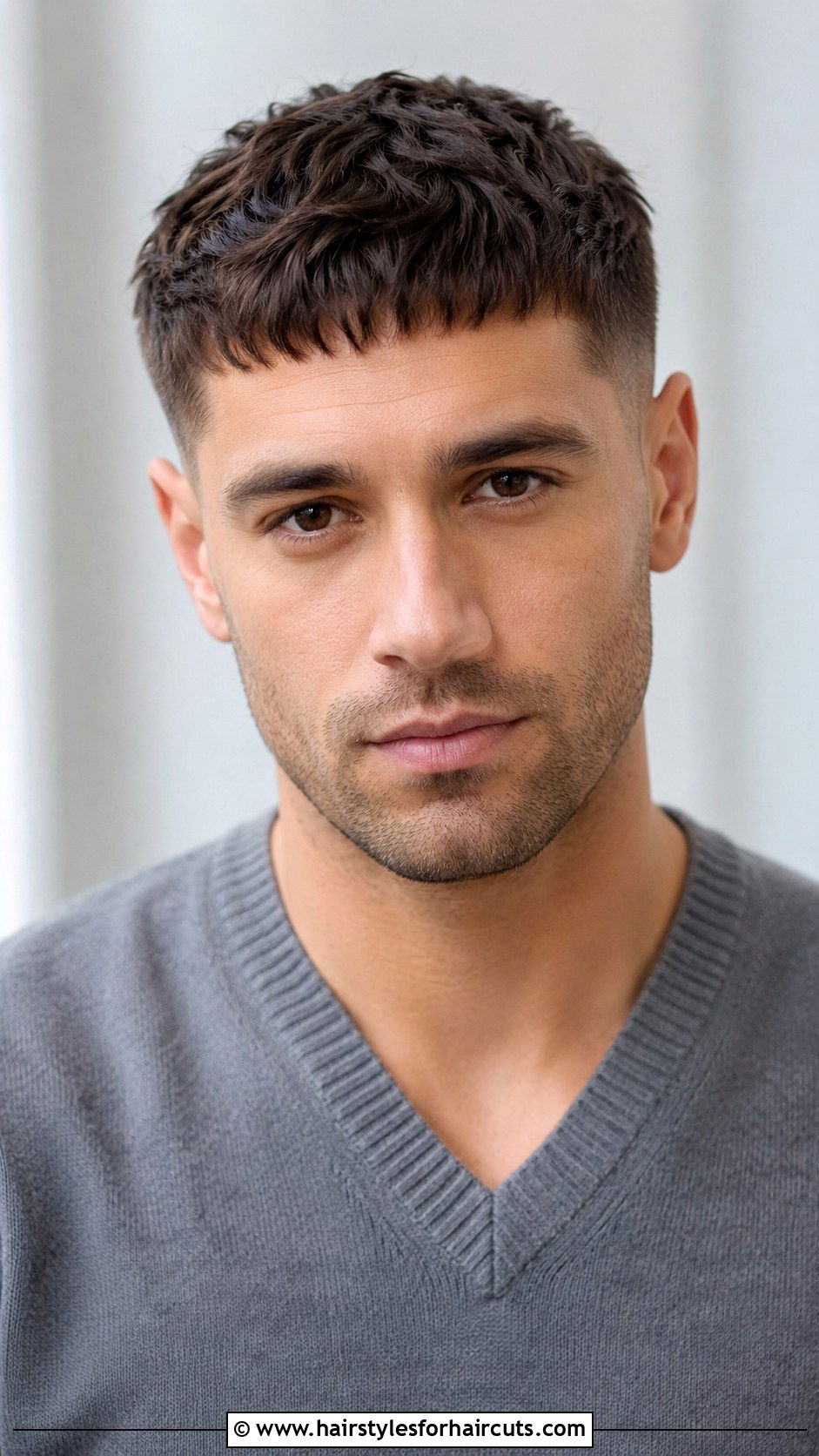 Caesar Cut for Oval Face - 25 caesar haircuts - 25 caesar haircuts