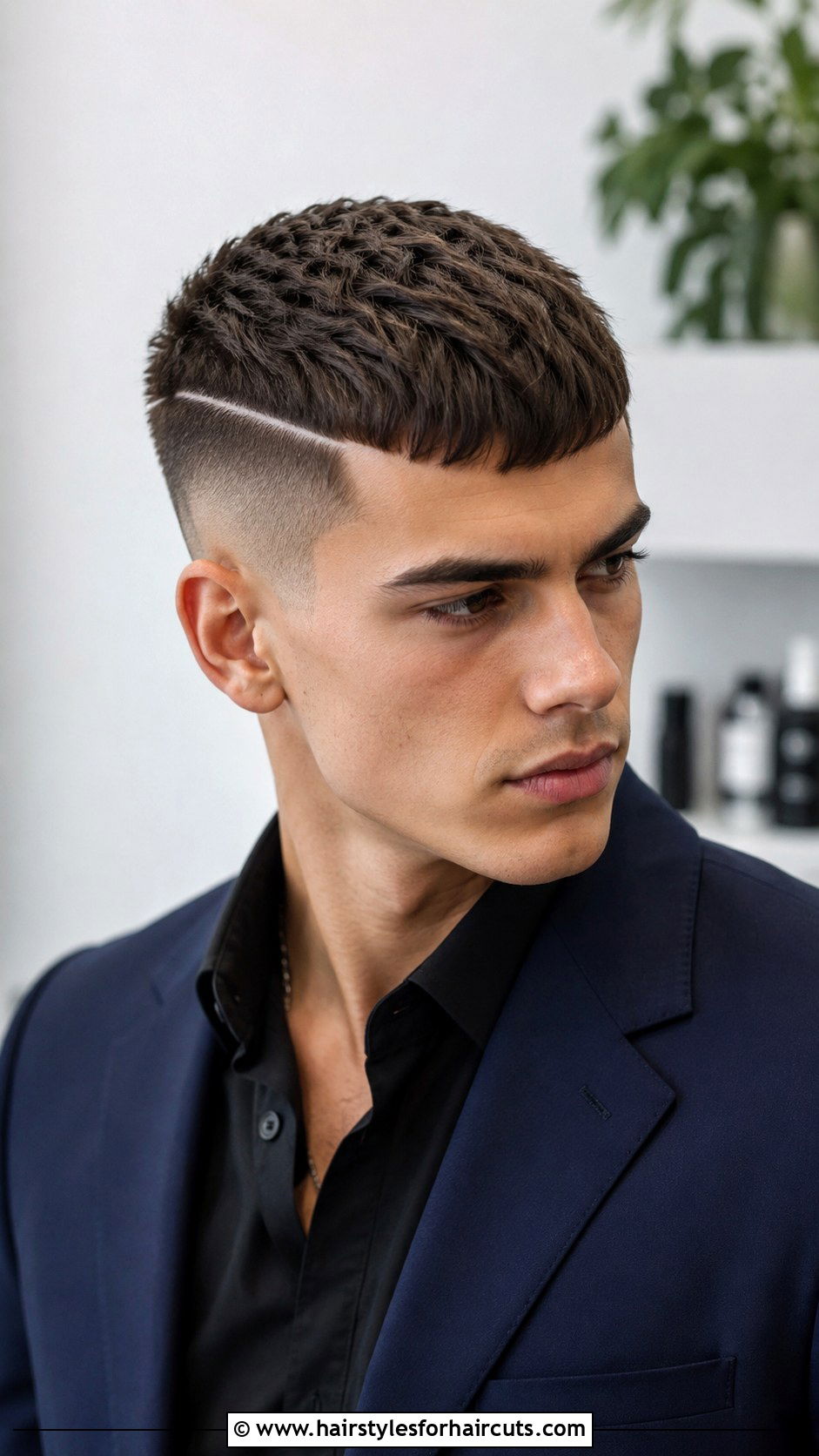 Caesar Haircut With Hard Part - 25 caeser haircuts - 25 caeser haircuts