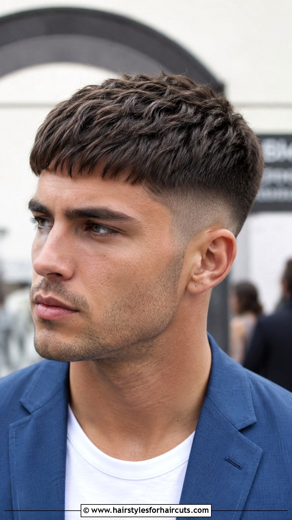 Caesar Haircut With Mid Fade - 25 caesar haircuts thinning hair - 25 caesar haircuts thinning hair
