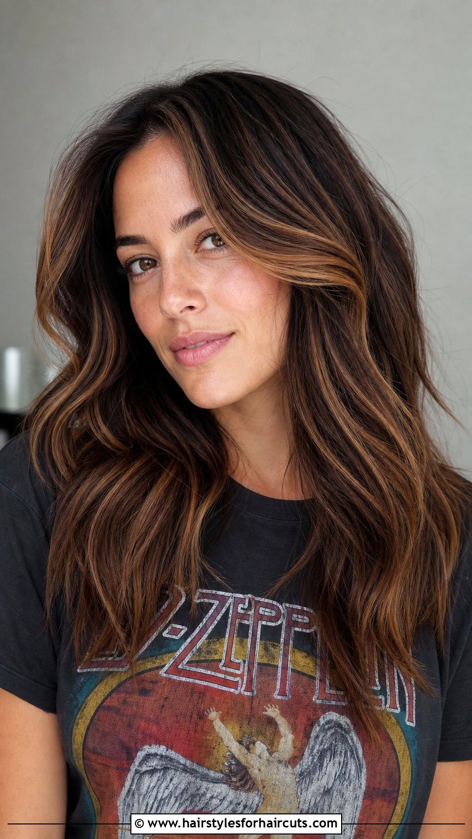 Caramel Chunky Highlights - 25 caramel hairstyles - 25 caramel hairstyles