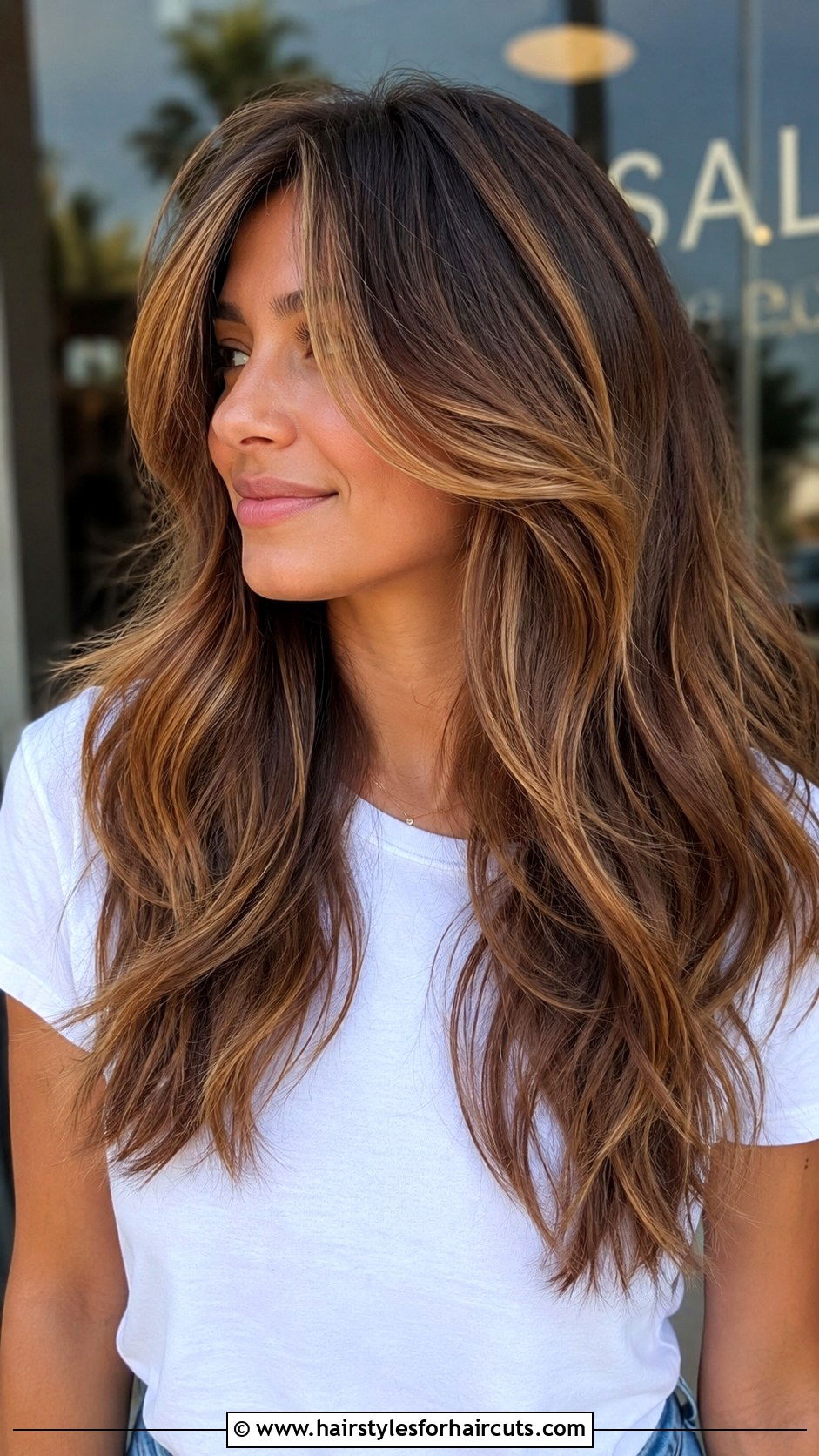 Caramel Highlights On Layered Hair - 25 color hairstyles - 25 color hairstyles