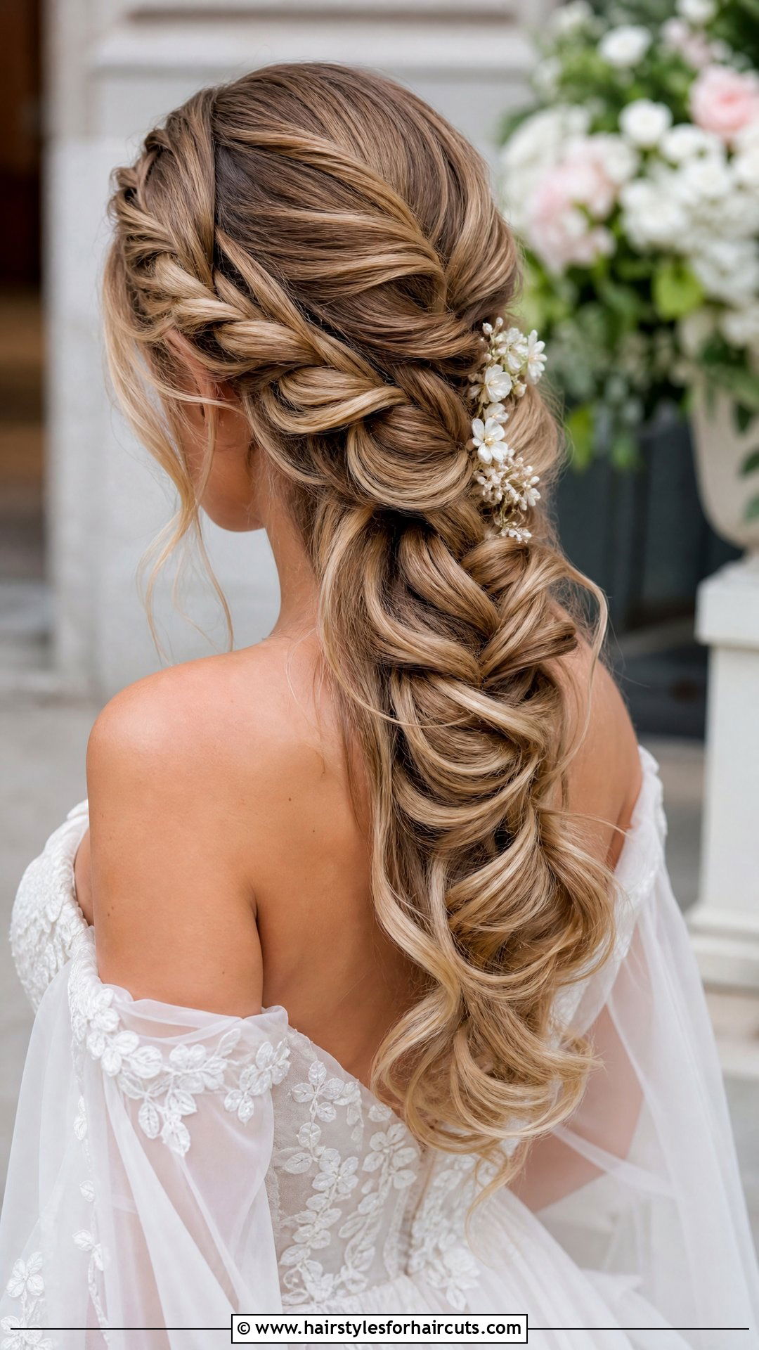 Cascading Braid Wedding Hairstyle - 25 wedding hairstyles with braids - 25 wedding hairstyles with braids