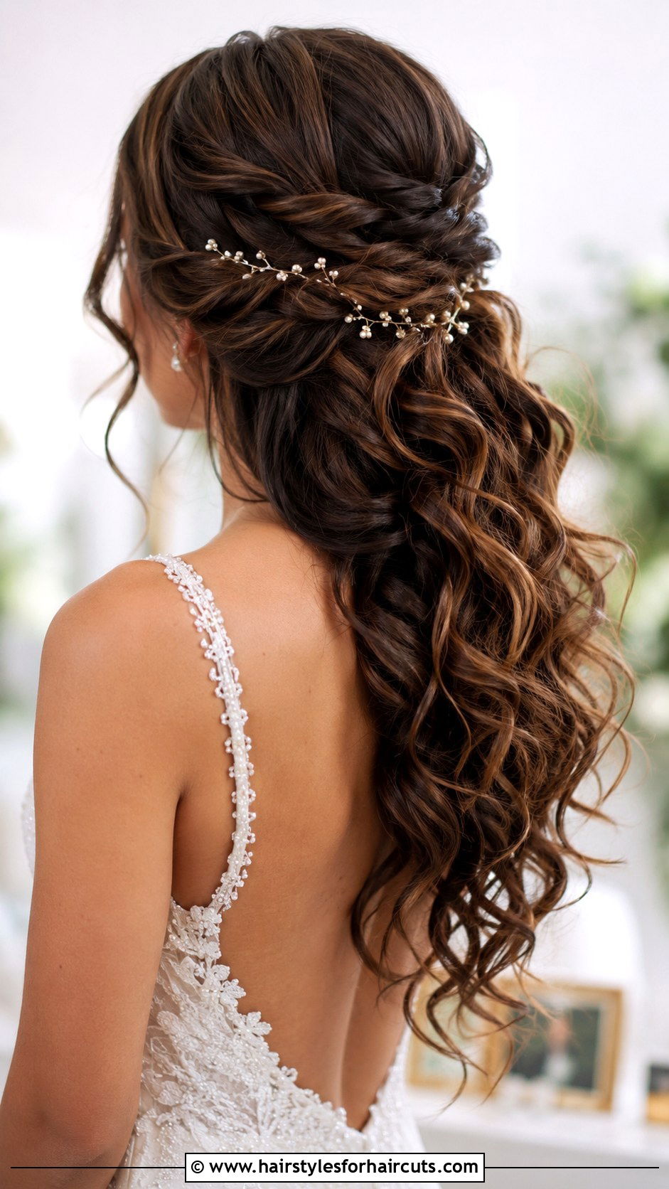 Cascading Curl Updo - 25 wedding long hair hairstyles - 25 wedding long hair hairstyles