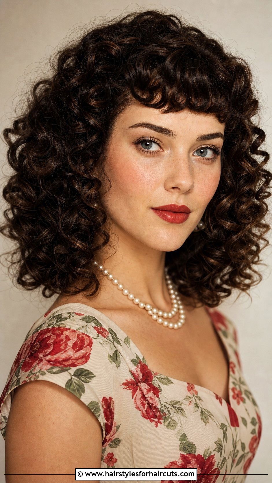Cascading Curls With Micro Bangs - 25 wedding hairstyles with bangs for long hair - 25 wedding hairstyles with bangs for long hair