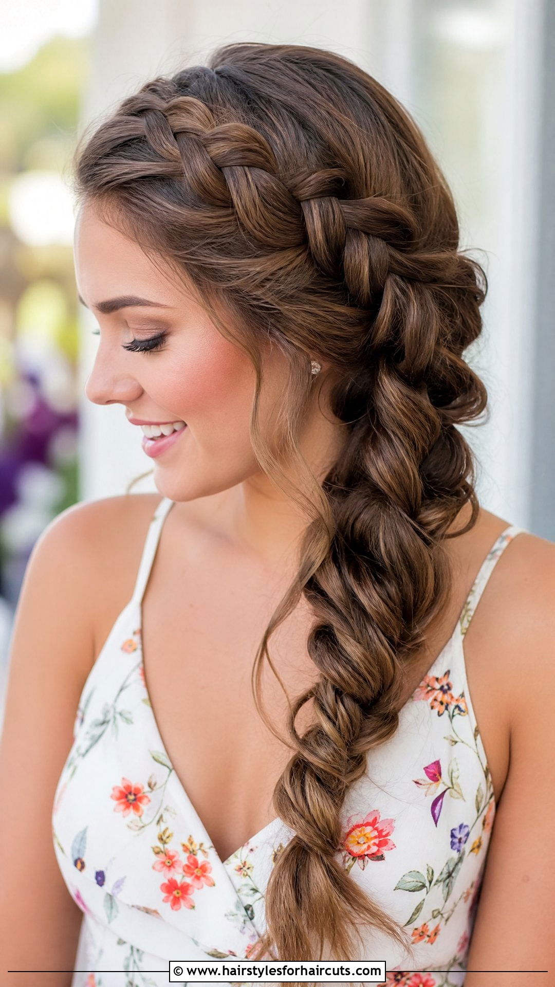 Cascading Side Braid - 25 side braid long hair trendy braided hairstyles - 25 side braid long hair trendy braided hairstyles