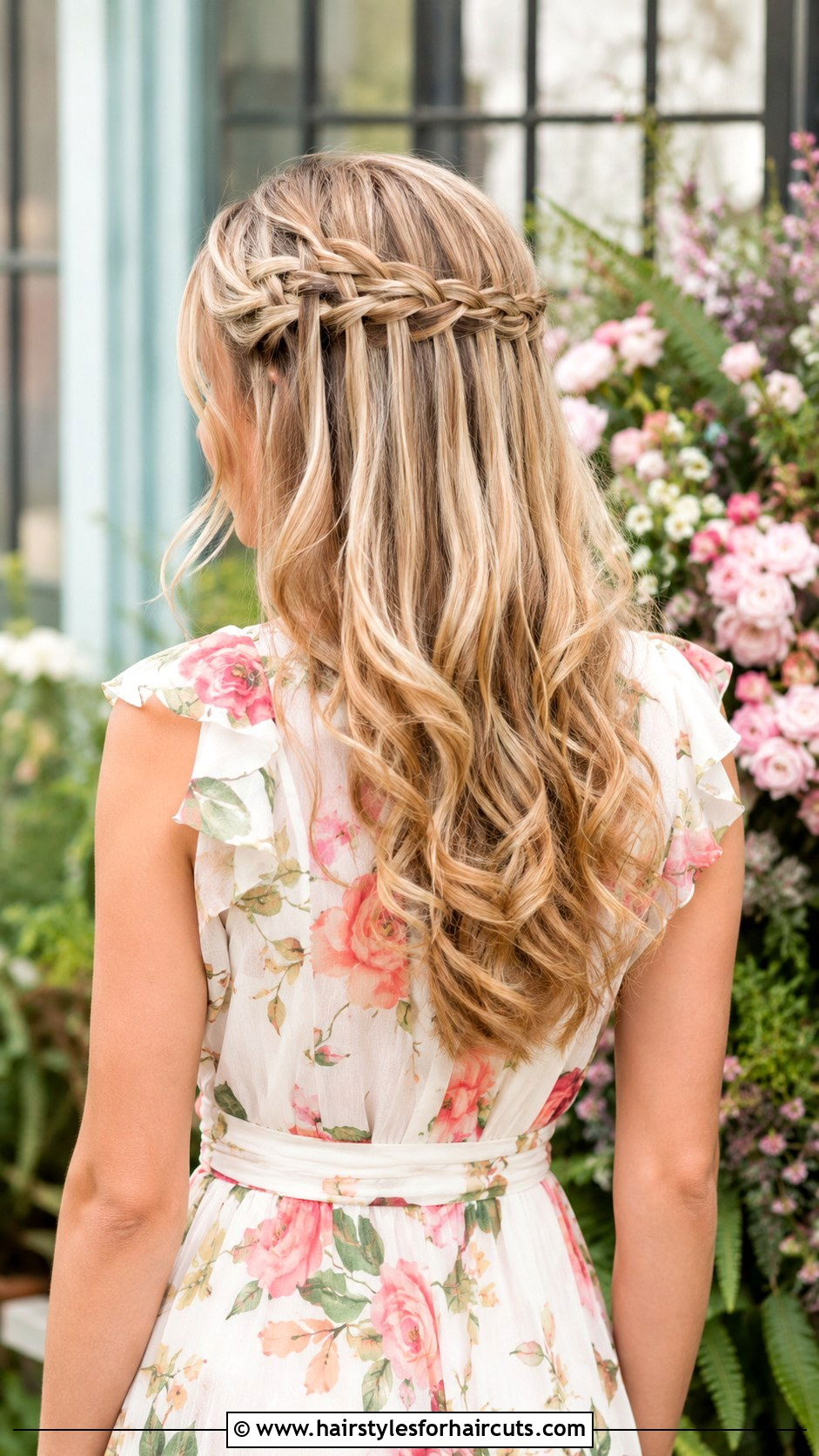 Cascading Waterfall Braid - 25 asian wedding hairstyles for long hair - 25 asian wedding hairstyles for long hair