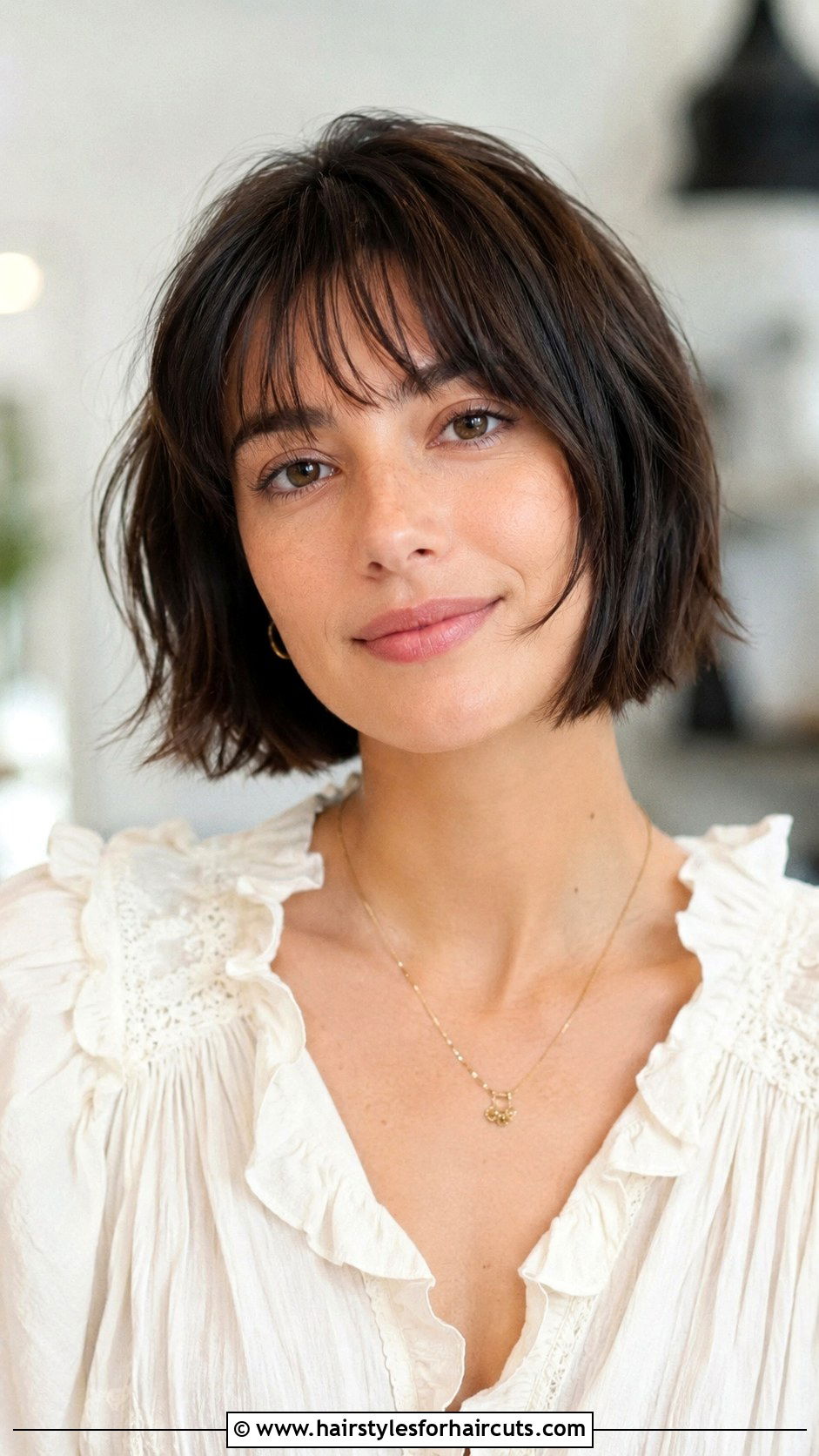 Celebrity Soft Bangs Bob Haircut - 25 celebrity hairstyles - 25 celebrity hairstyles