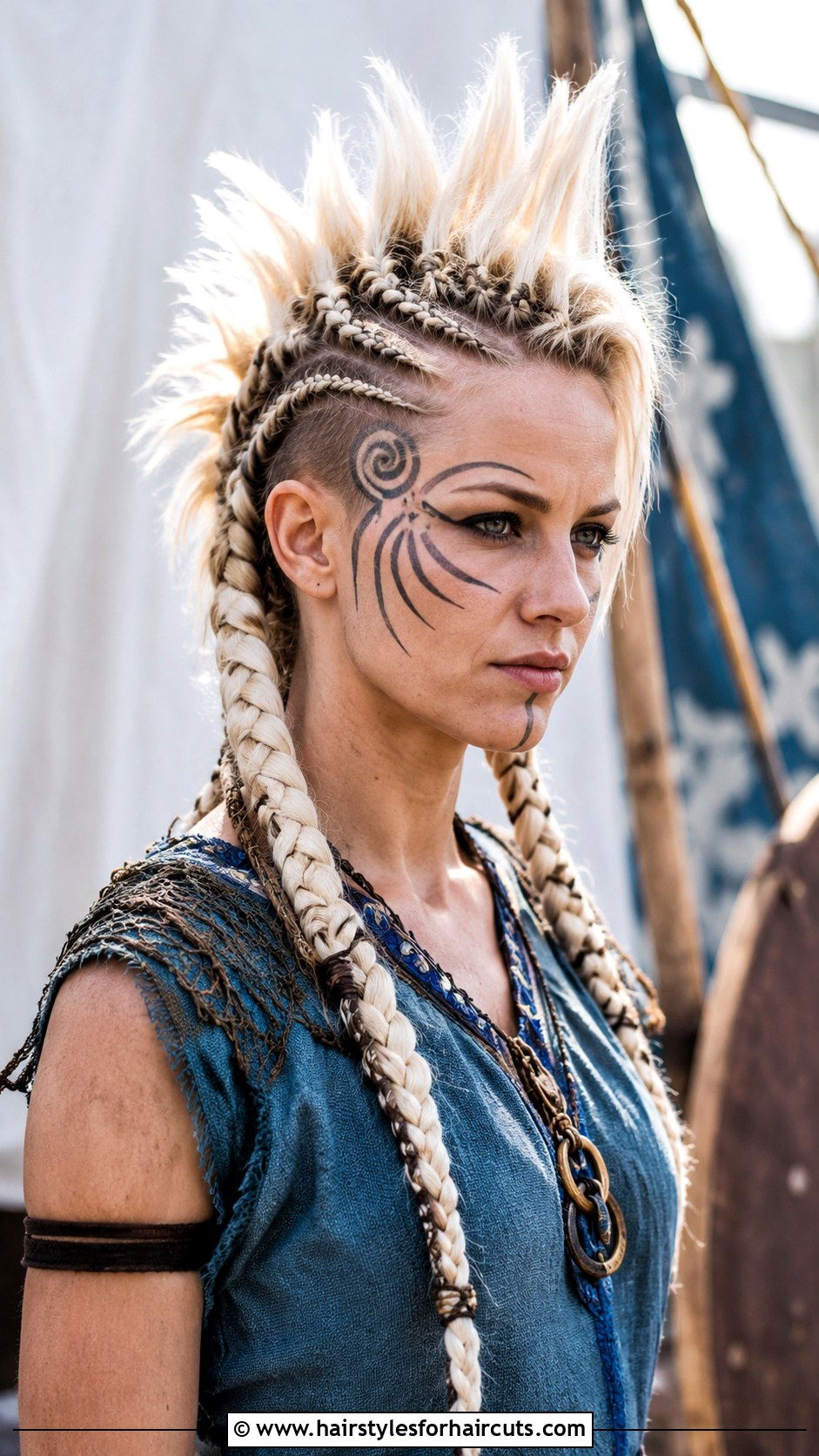Celtic Iceni Warrior Braids - 25 ancient hairstyles - 25 ancient hairstyles