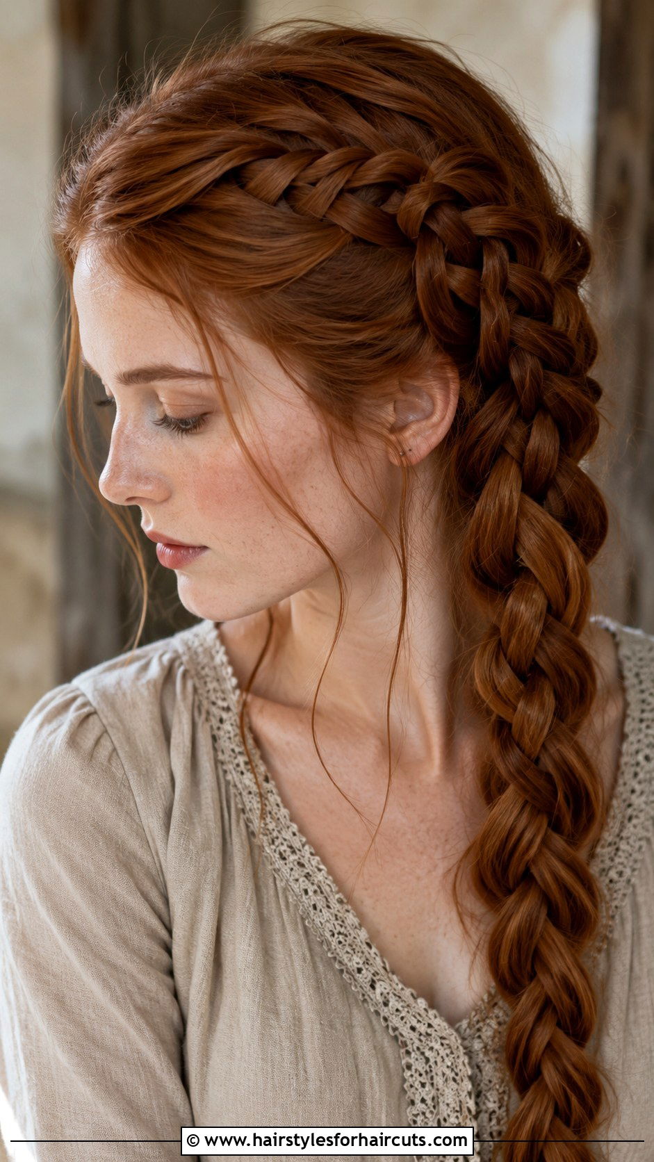 Celtic Side Braid - 25 side braid hairstyles for long hair - 25 side braid hairstyles for long hair