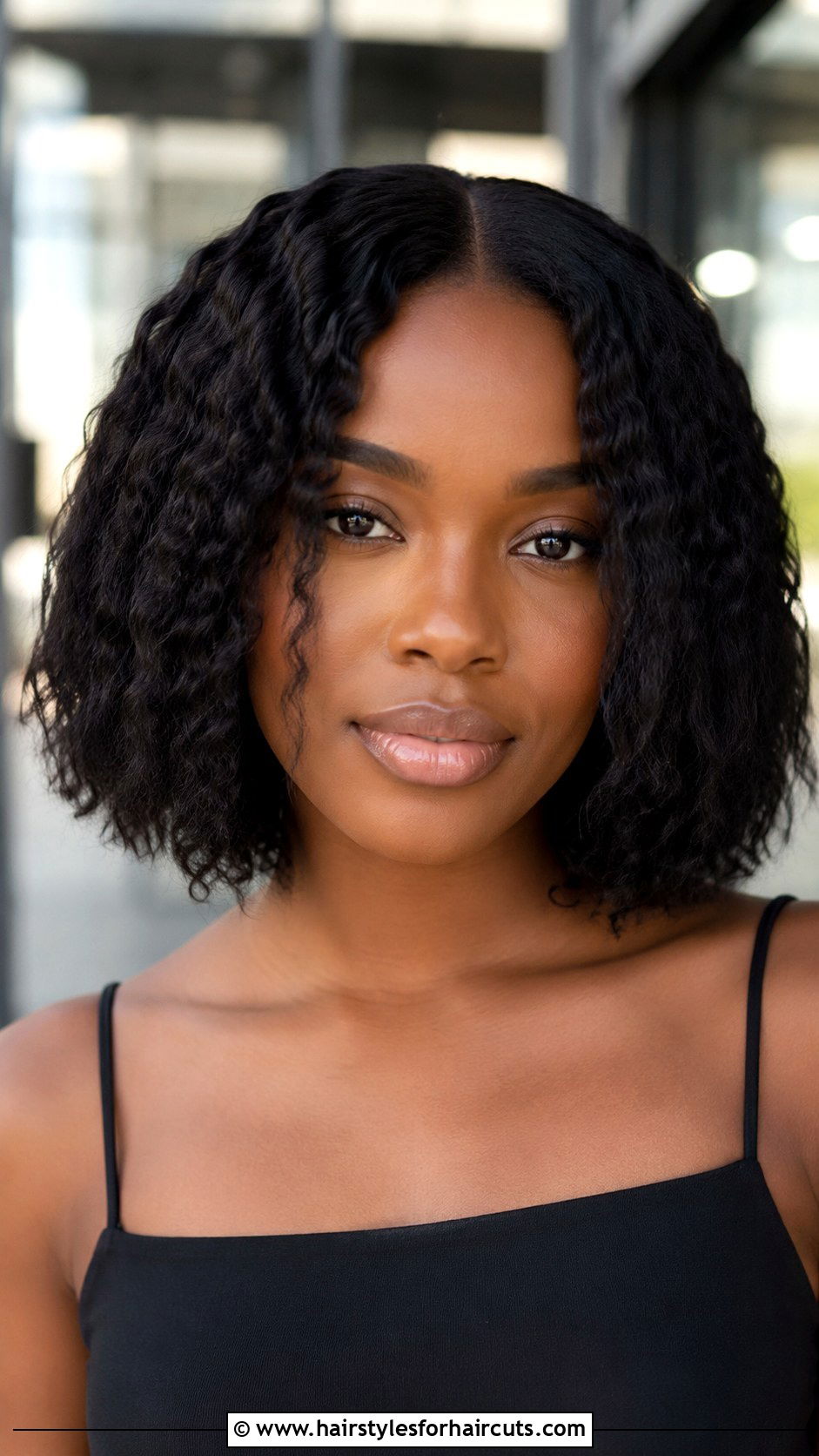 Center Part Crimped Bob Black Hair - 25 bob crimped hairstyles for black hair - 25 bob crimped hairstyles for black hair
