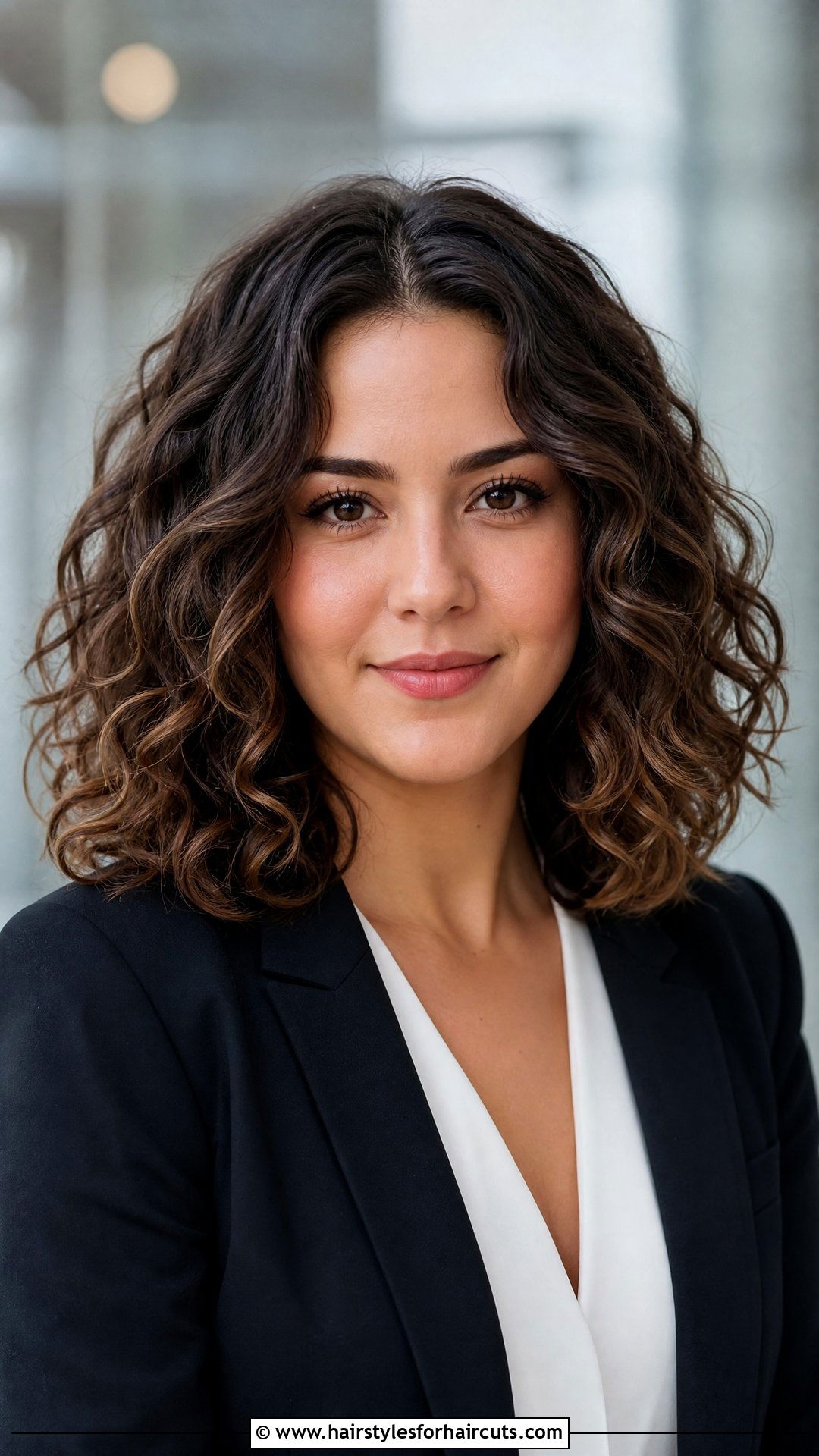 Center Part Curly Lob Round Face - 25 best curly hairstyles for round faces - 25 best curly hairstyles for round faces