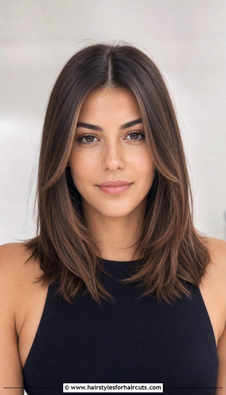 Center Part Layer Haircut For Medium Hair - 25 layer haircuts for medium hair - 25 layer haircuts for medium hair