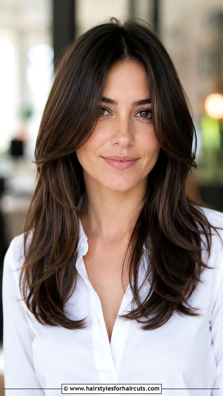 Center Part Layered Straight Hair - 25 face frame haircuts straight hair - 25 face frame haircuts straight hair