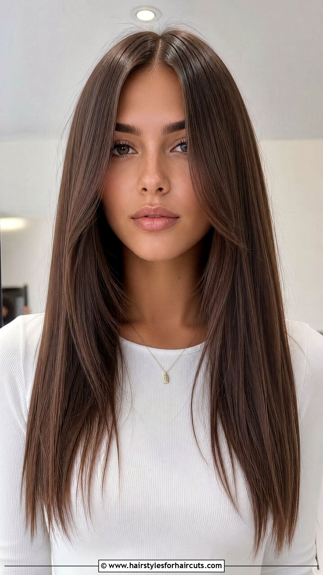 Center Part Long Thin Haircut - 25 long thin hairstyles for women - 25 long thin hairstyles for women