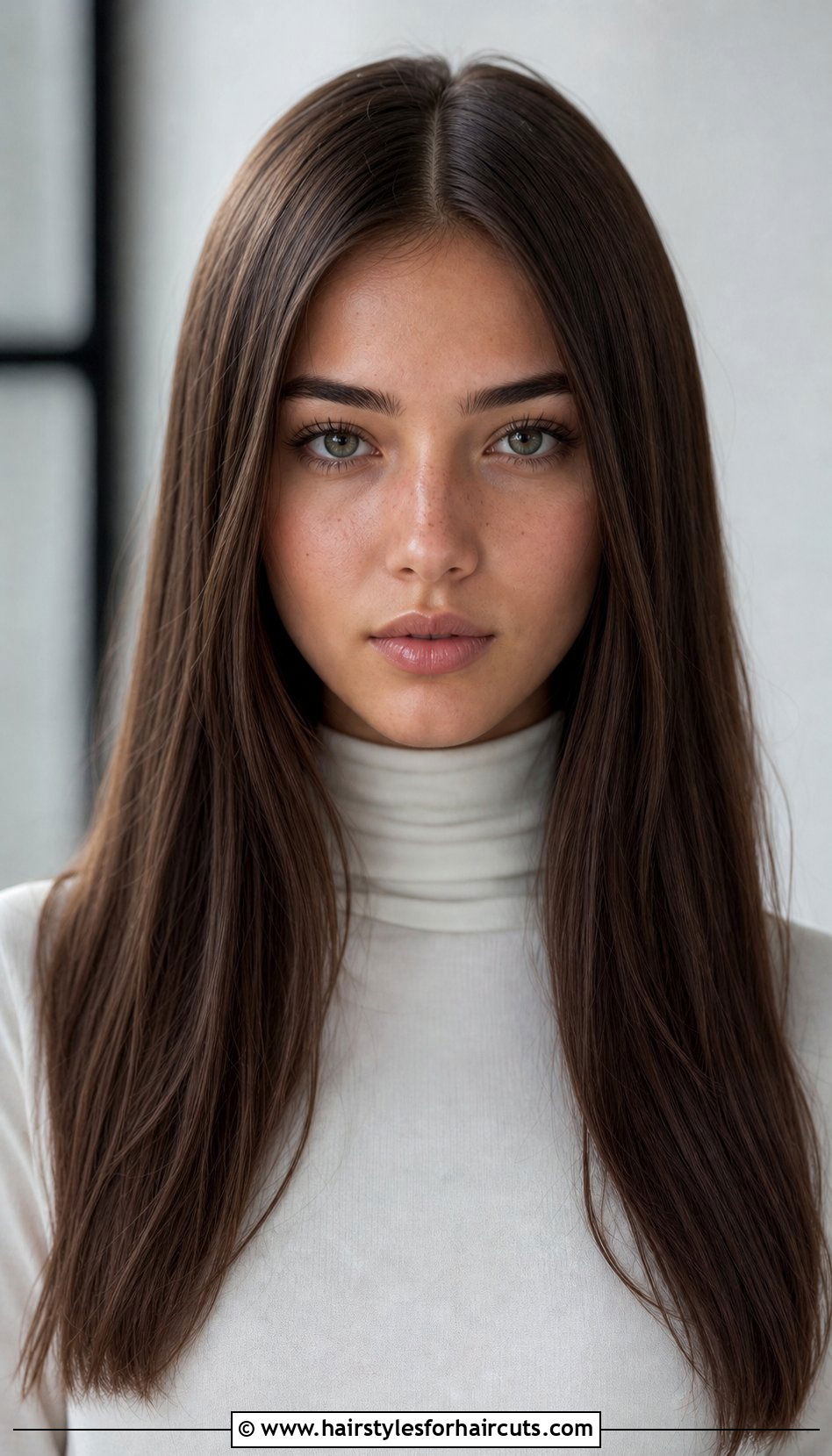 Center Part Medium Haircut For Oval Face - 25 face shape medium haircuts for girls - 25 face shape medium haircuts for girls