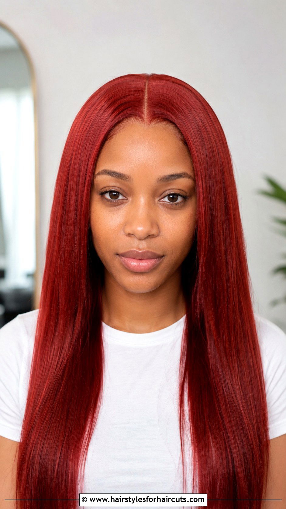 Center Part Red Wig - 25 red wig hairstyles - 25 red wig hairstyles