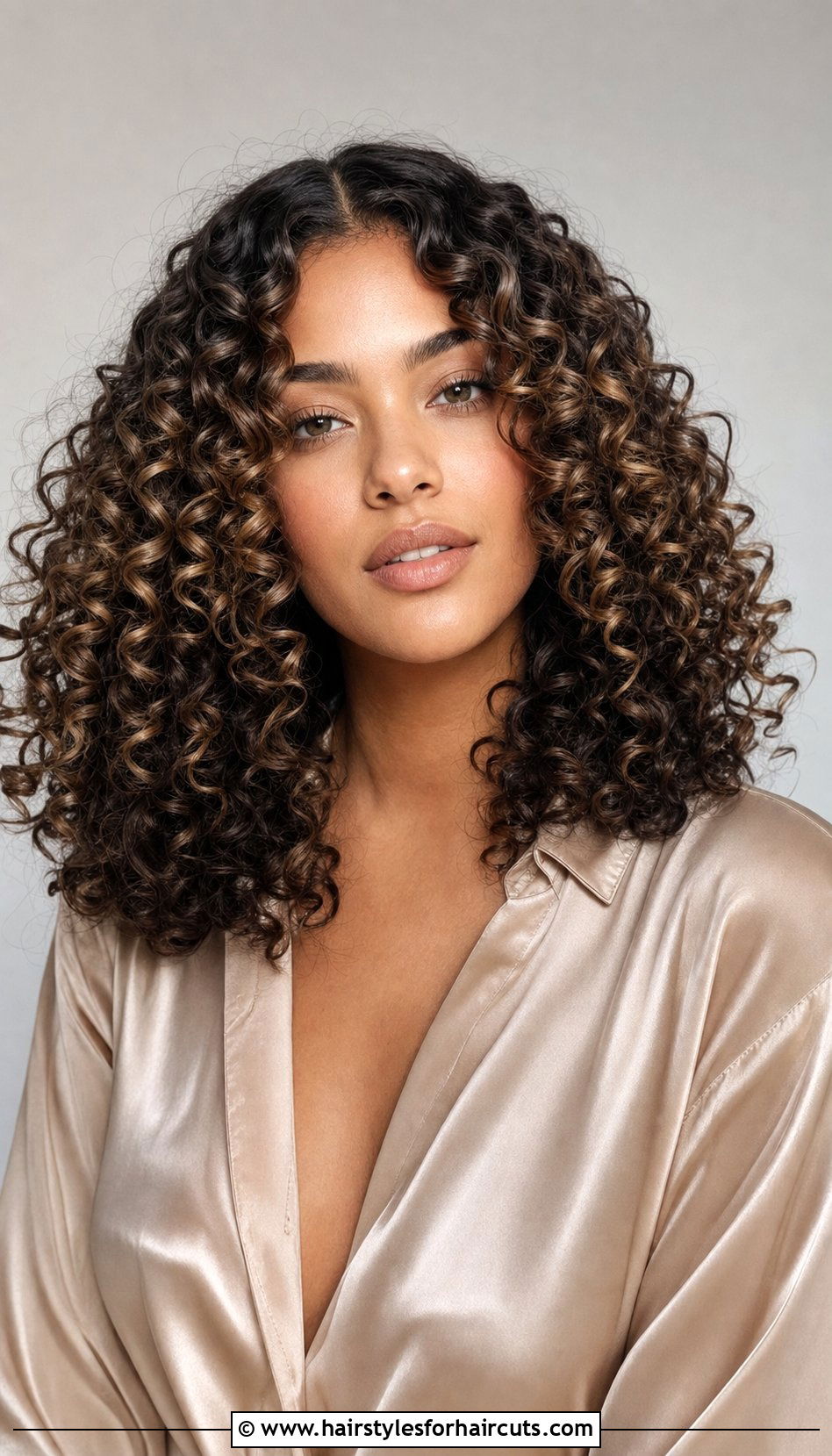 Center Part Spiral Curls Medium Hair - 25 spiral curl hairstyles for medium length hair - 25 spiral curl hairstyles for medium length hair