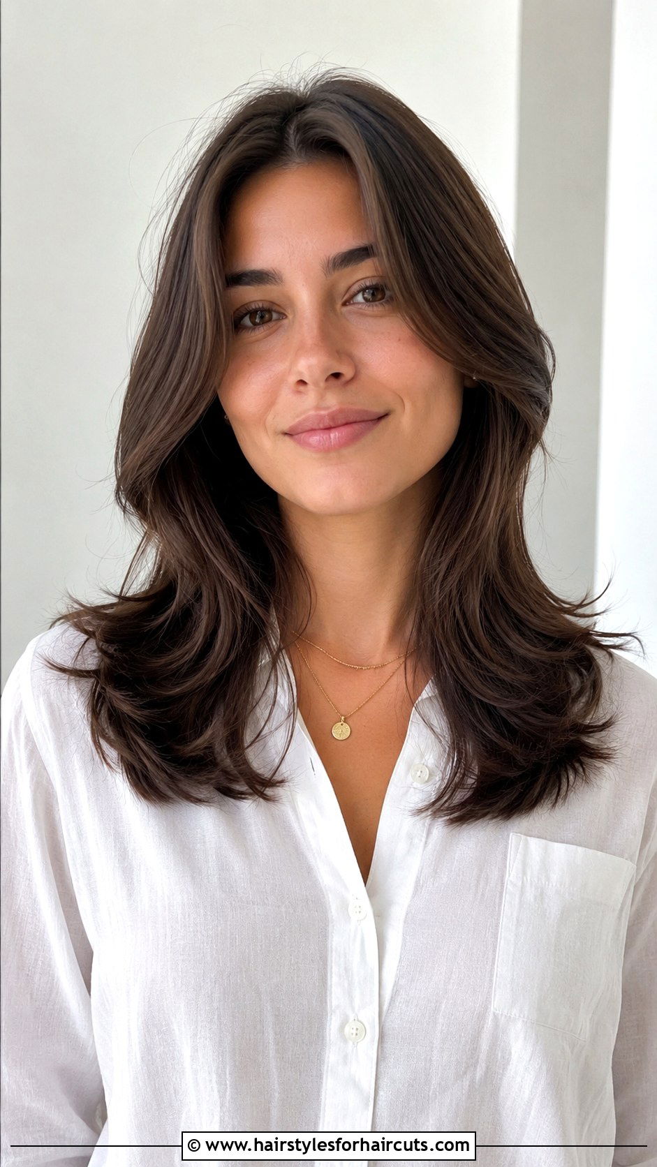 Center Part Straight Layers - 25 80s hairstyles straight hair - 25 80s hairstyles straight hair