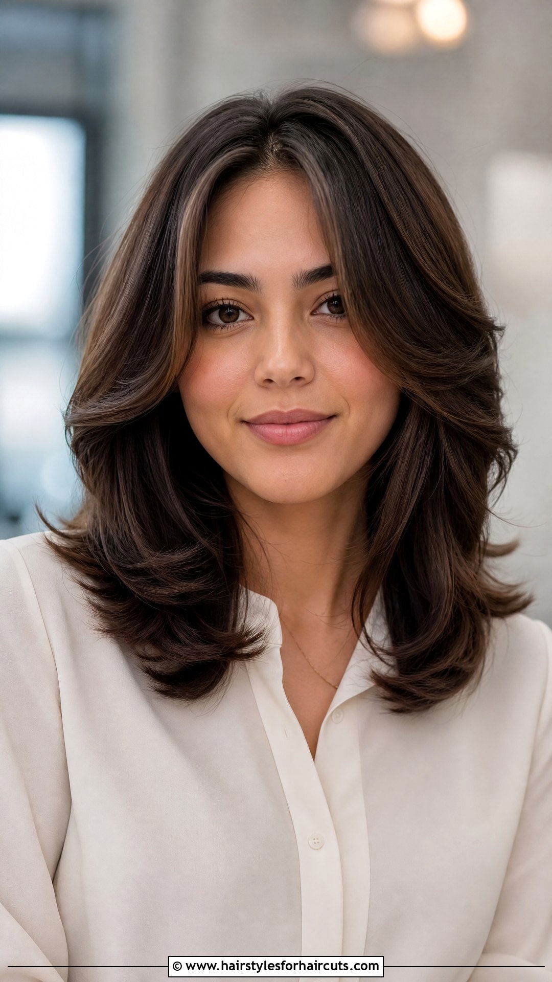 Center Part Wedge Haircut - 25 wedge haircuts for wavy hair - 25 wedge haircuts for wavy hair