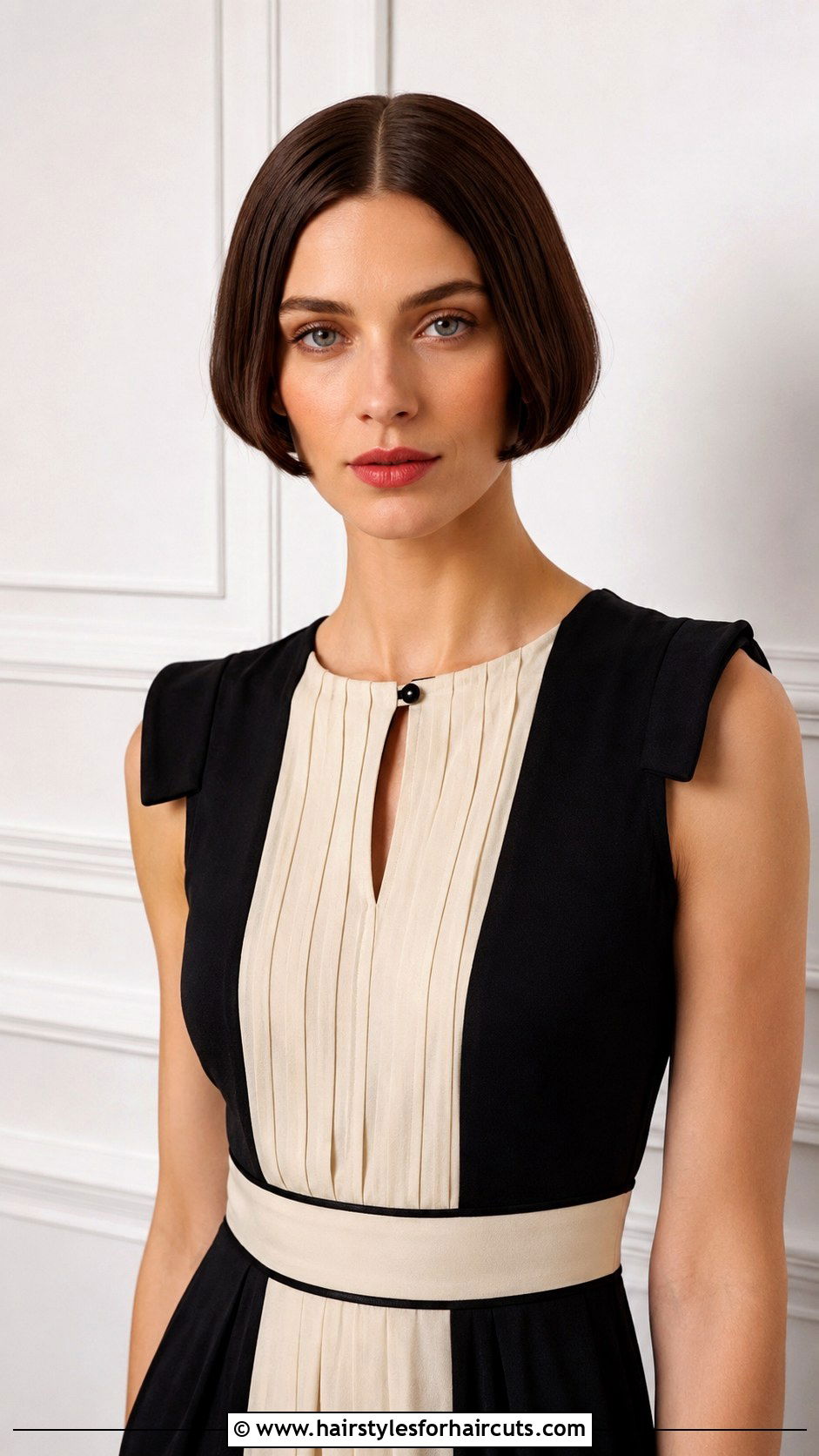 Center Parted 1920s Bob - 25 1920s hairstyles for short hair - 25 1920s hairstyles for short hair