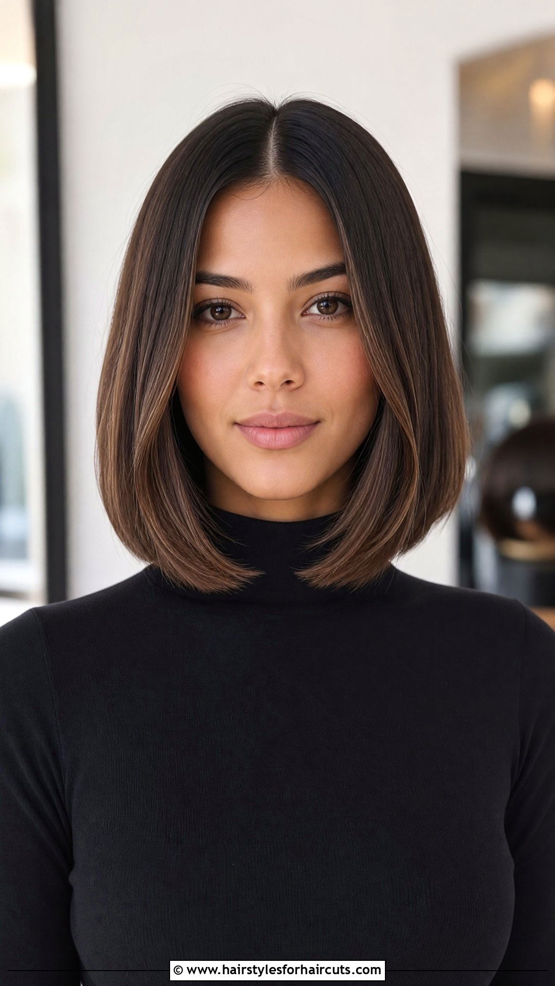 Center Parted Lob Haircut - 25 hairstyles for over 60 - 25 hairstyles for over 60