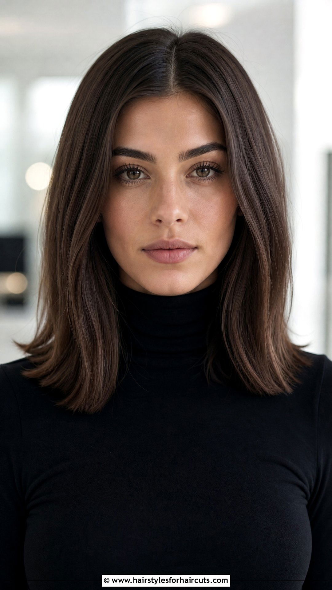 Center Parted Medium Cut - 25 medium length thin hair hairstyles - 25 medium length thin hair hairstyles