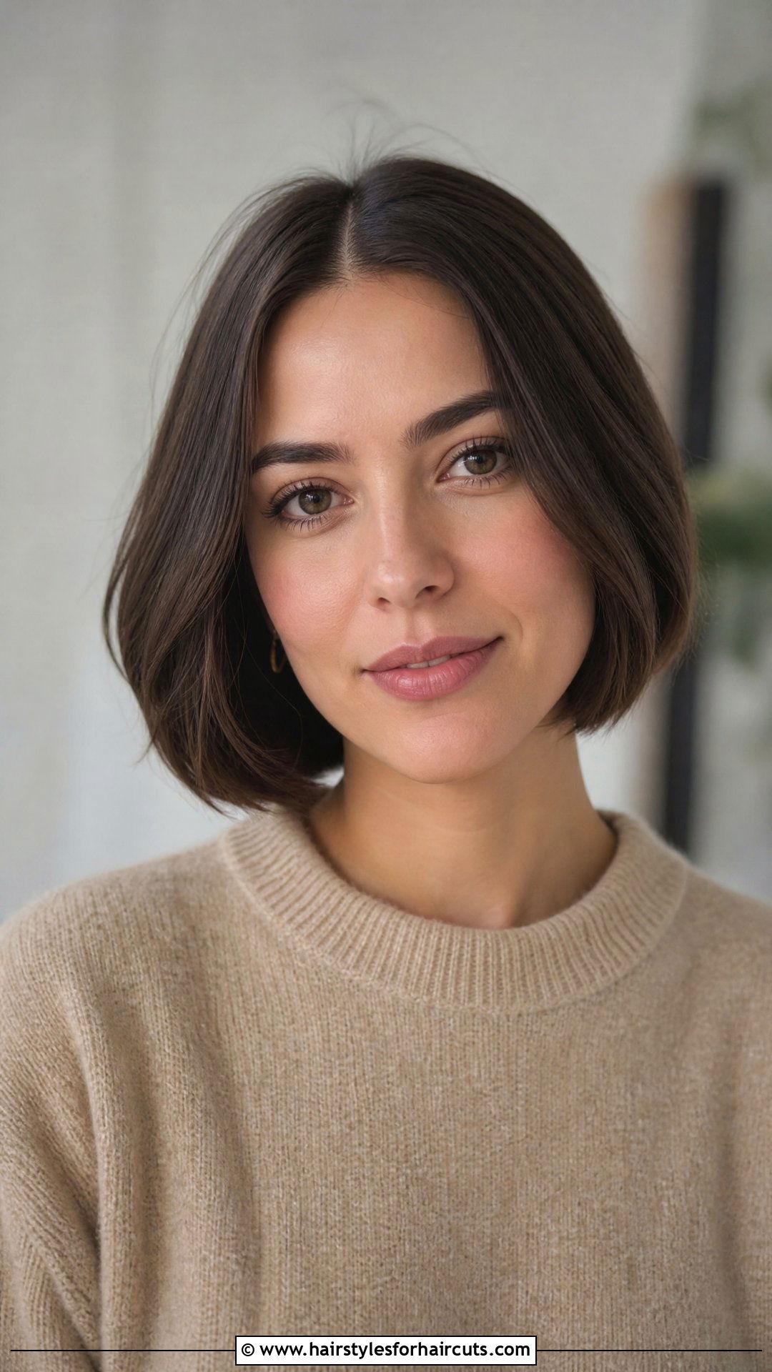 Center Parted Short Bob - 25 roaring 20s hairstyles for short hair - 25 roaring 20s hairstyles for short hair