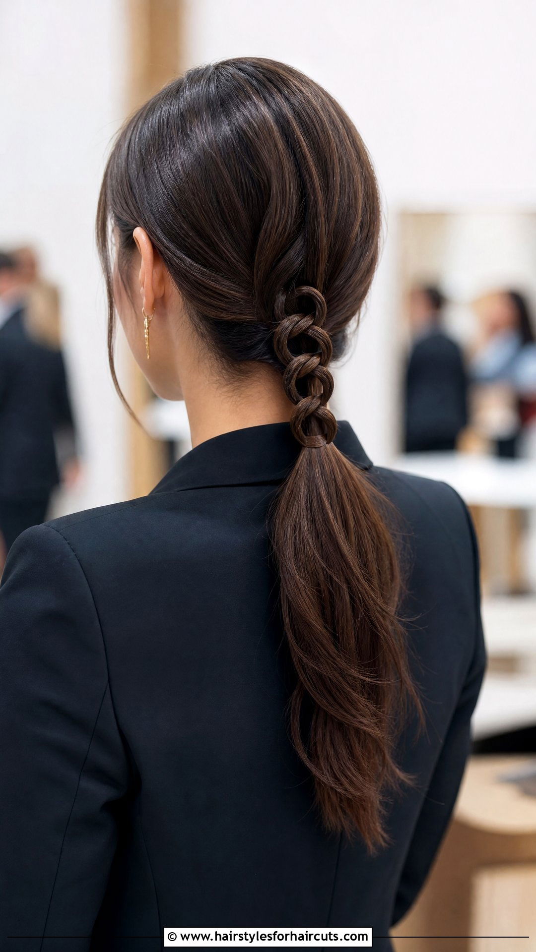Chain Braid Low Ponytail - 25 hairstyles with a braid - 25 hairstyles with a braid