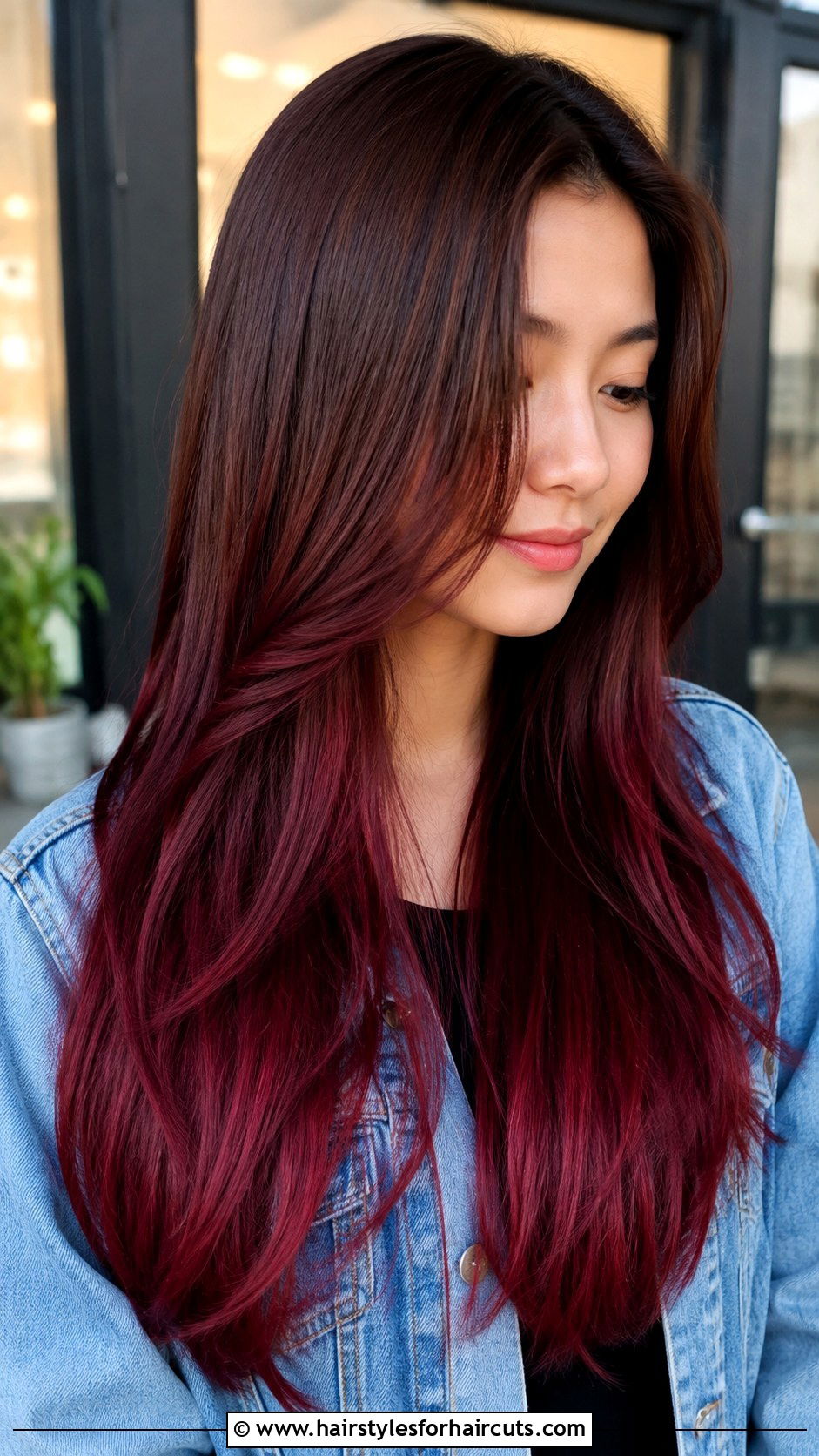 Cherry Cola Brown Hair - 25 dark red hairstyles - 25 dark red hairstyles