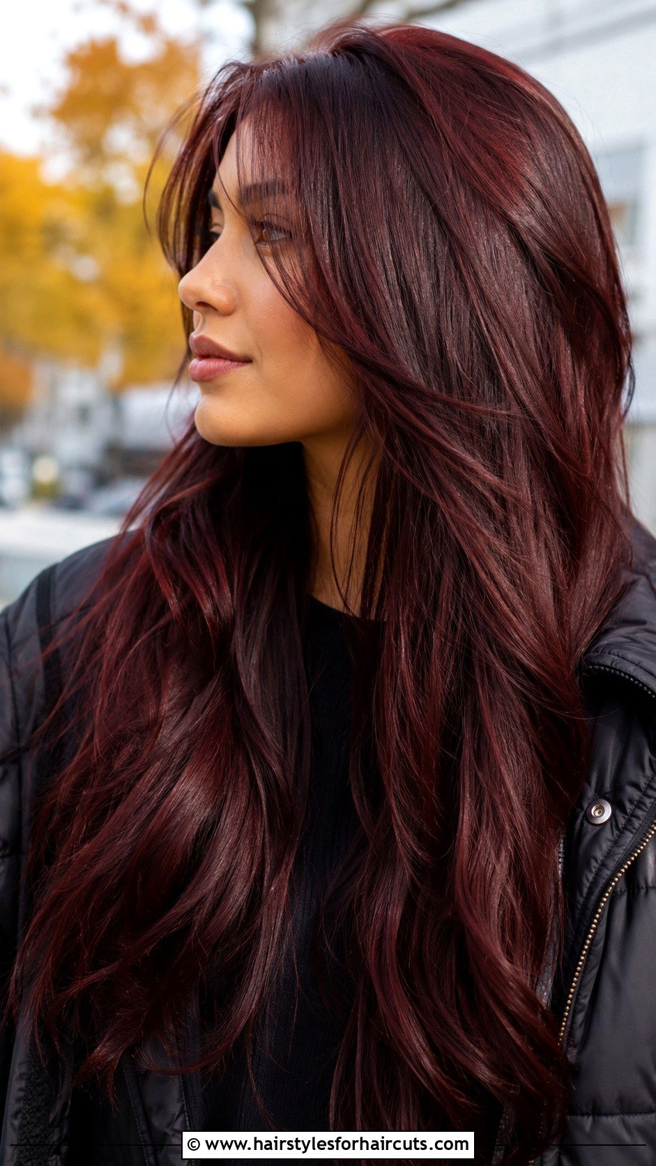 Cherry Cola Long Hair - 25 dyed hairstyles - 25 dyed hairstyles