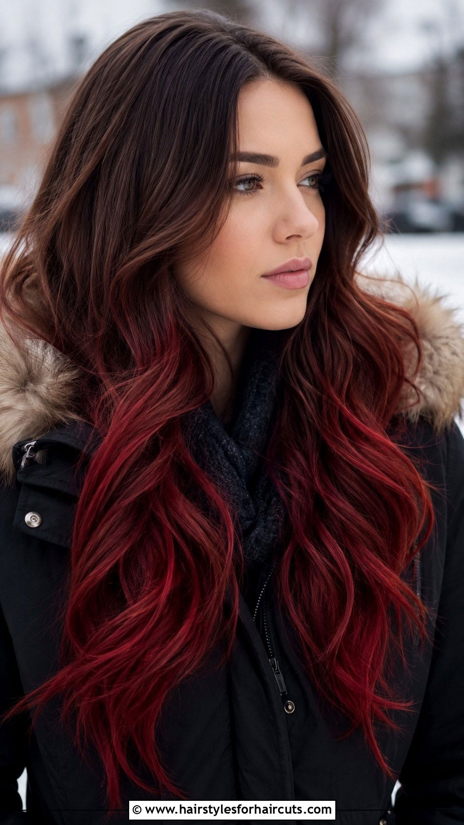 Chestnut And Red Ombre - 25 brown and red hairstyles - 25 brown and red hairstyles