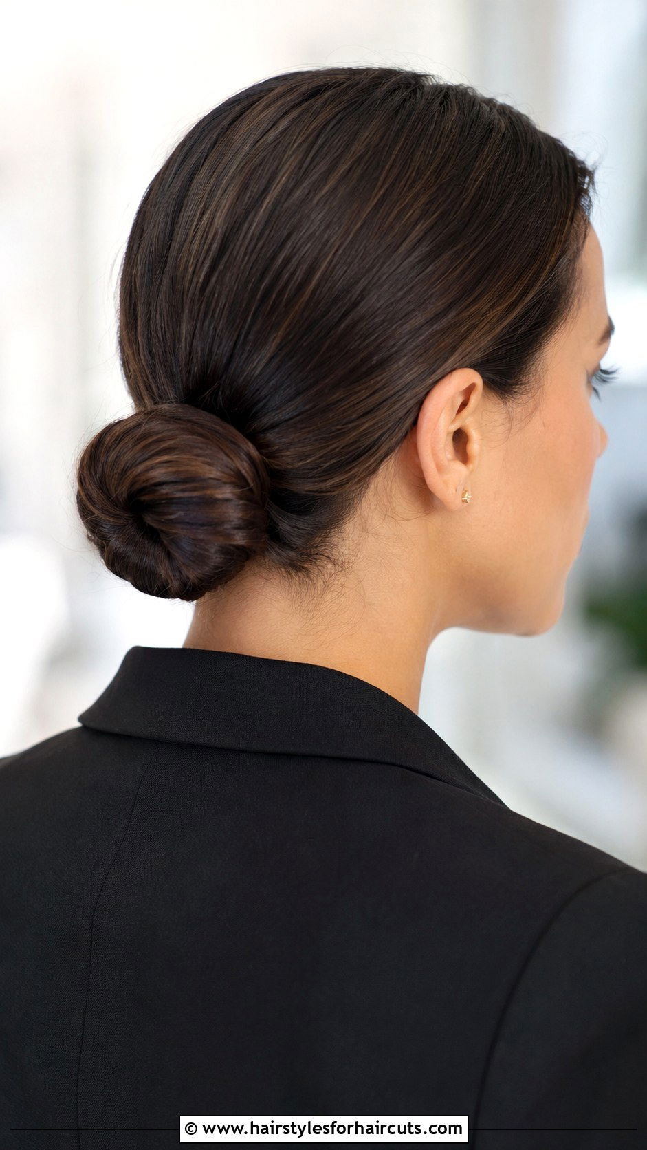 Chignon - 25 pulled back hairstyles for long hair - 25 pulled back hairstyles for long hair