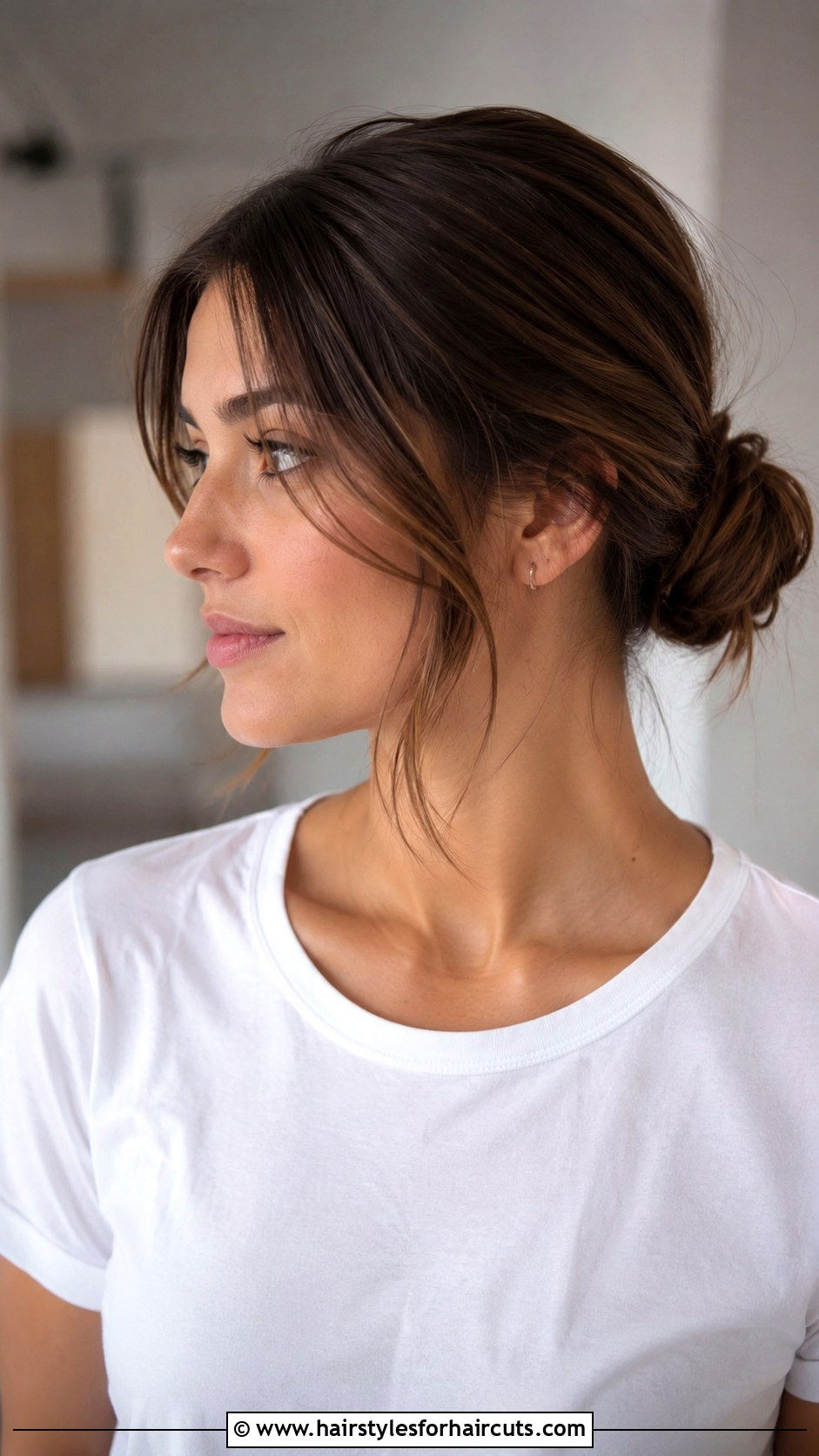 Chignon With Face Framing Pieces - 25 chignon hairstyles for medium length hair - 25 chignon hairstyles for medium length hair