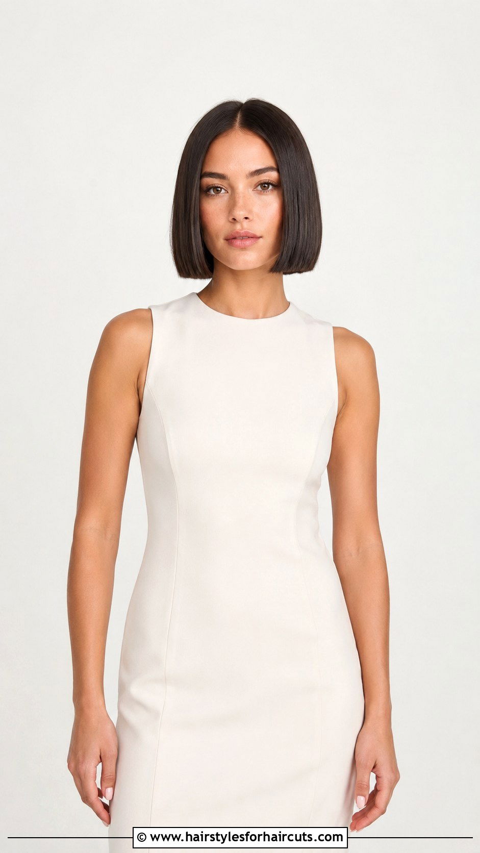 Chin Length Blunt Cut - 25 asian women haircuts - 25 asian women haircuts
