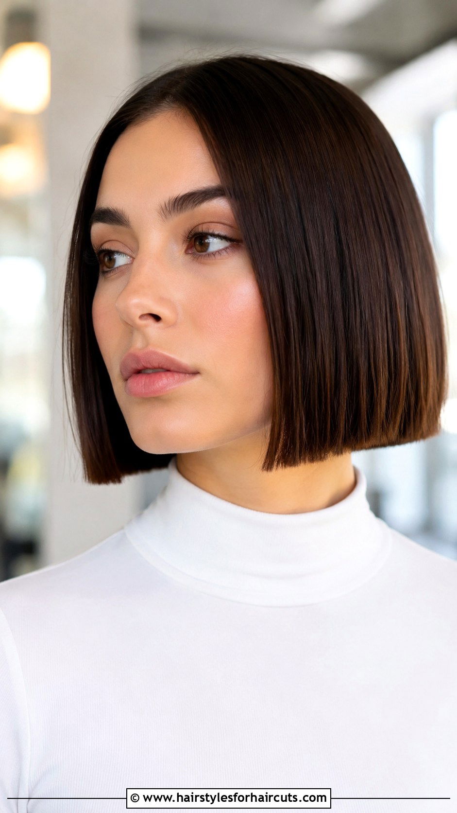 Chin Length Blunt Cut - 25 haircuts bar - 25 haircuts bar