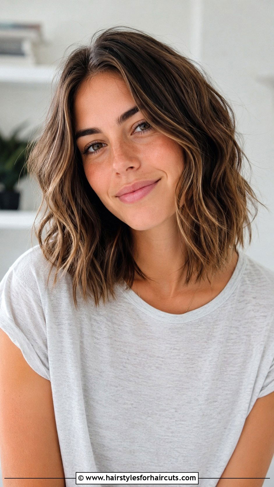 Chin Length Blunt Cut - 25 haircuts for long faces - 25 haircuts for long faces