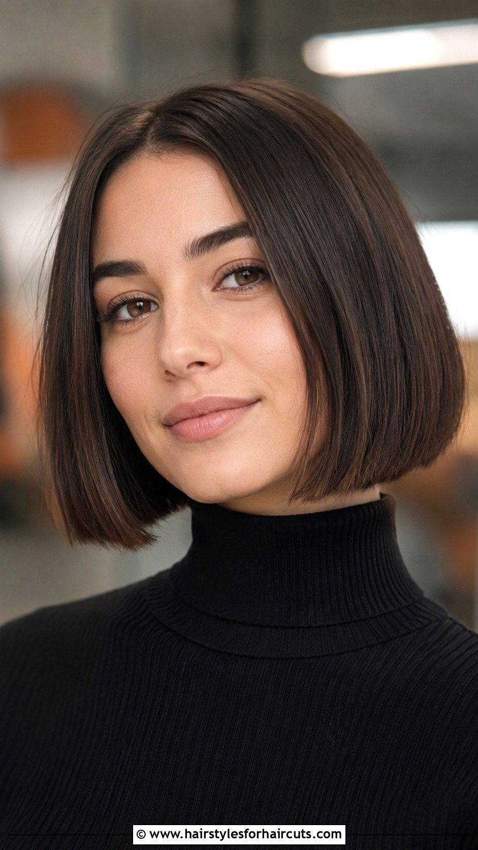 Chin Length Blunt Haircut For Oval Face - 25 haircuts olaces - 25 haircuts olaces