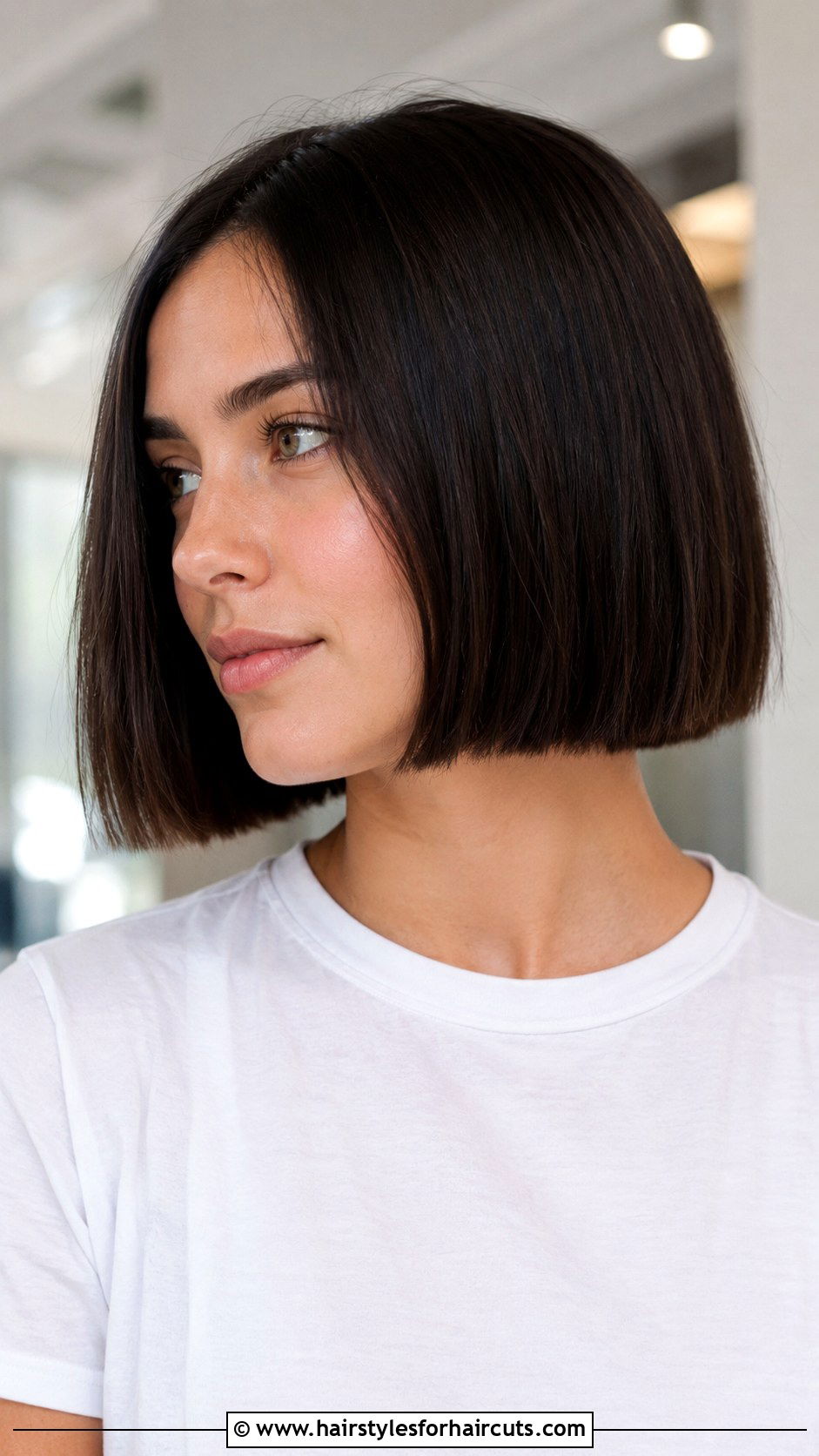 Chin Length Bob - 25 haircuts for diamond shaped face - 25 haircuts for diamond shaped face